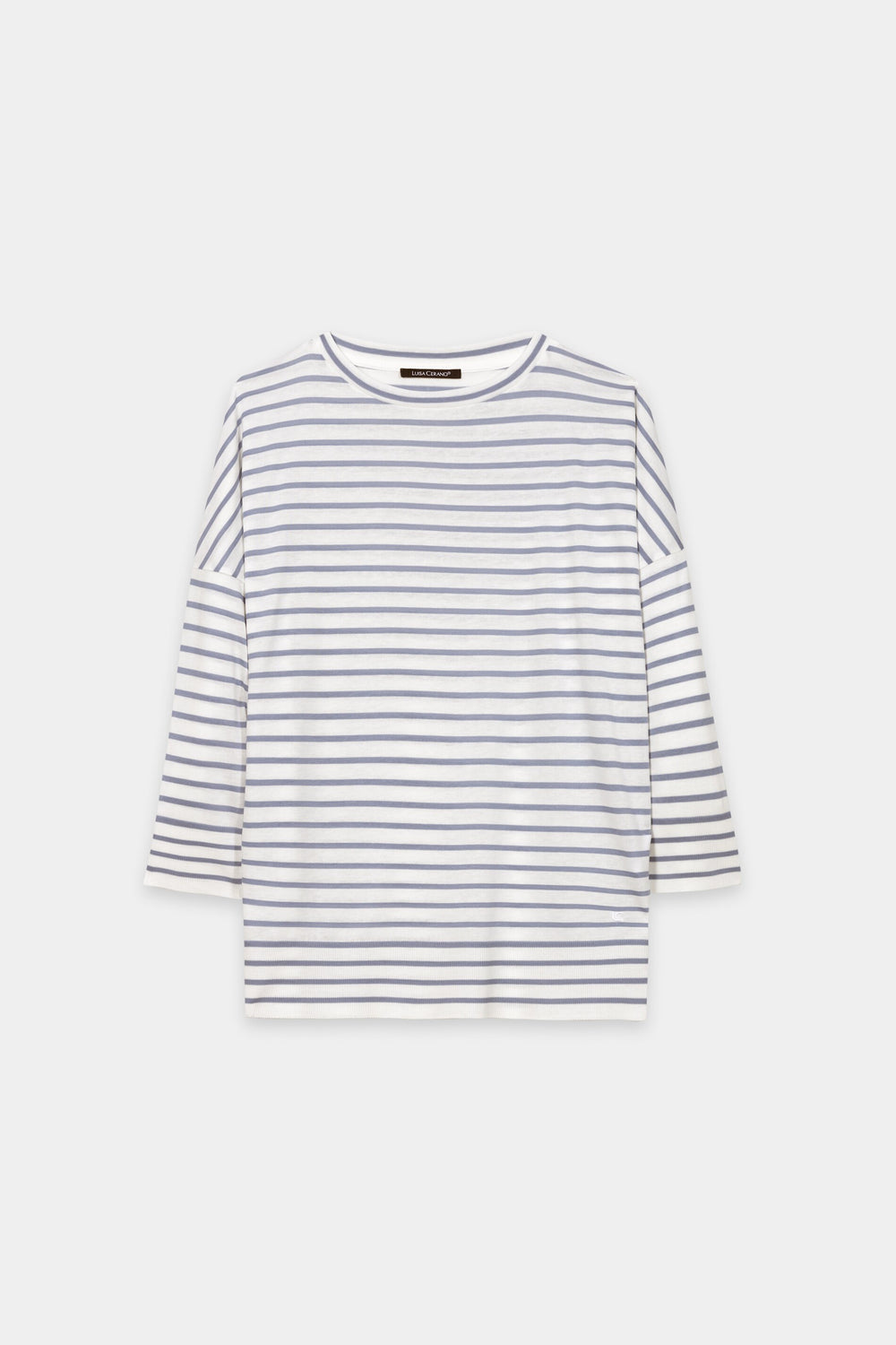 Striped shirt with ribbed details - casual blue / cream - Standard