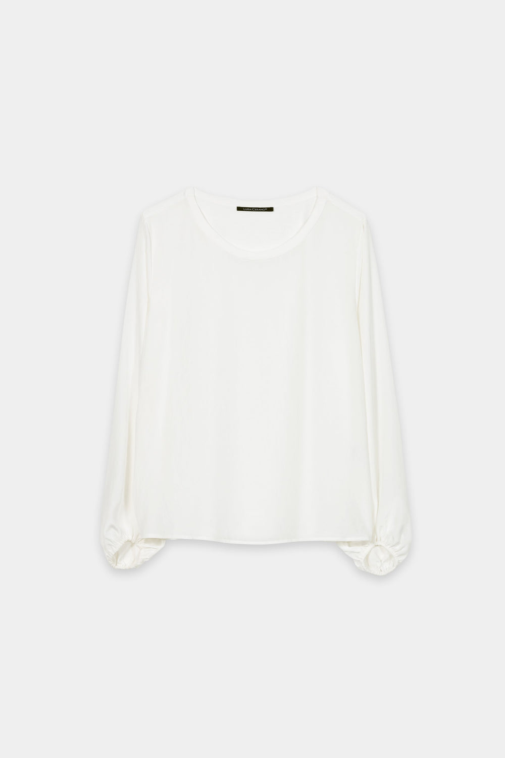 Long-sleeved shirt with patch - off-white - Standard
