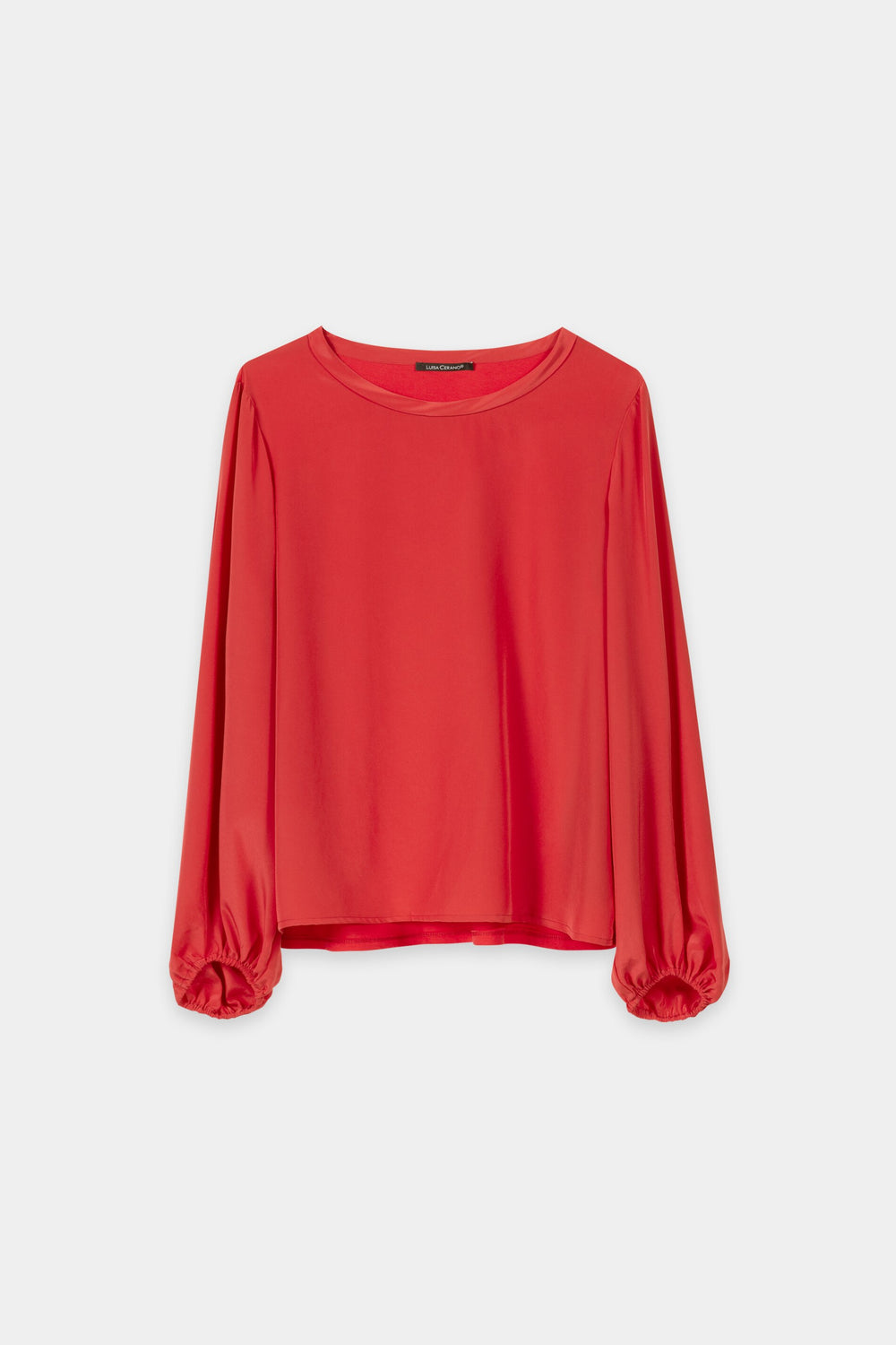 Langarm-Shirt mit Patch - cherry red - Standard