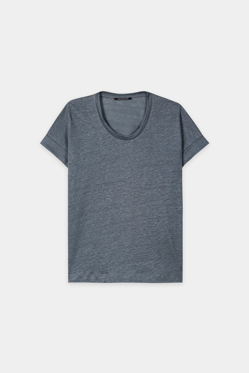 T-shirt en lin - tinted blue - standard
