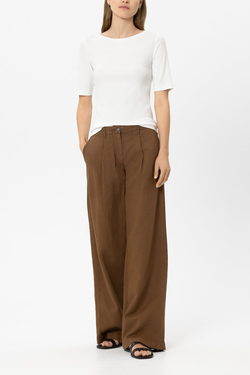 Halbarm-Shirt in Ripp-Optik - white - Standard