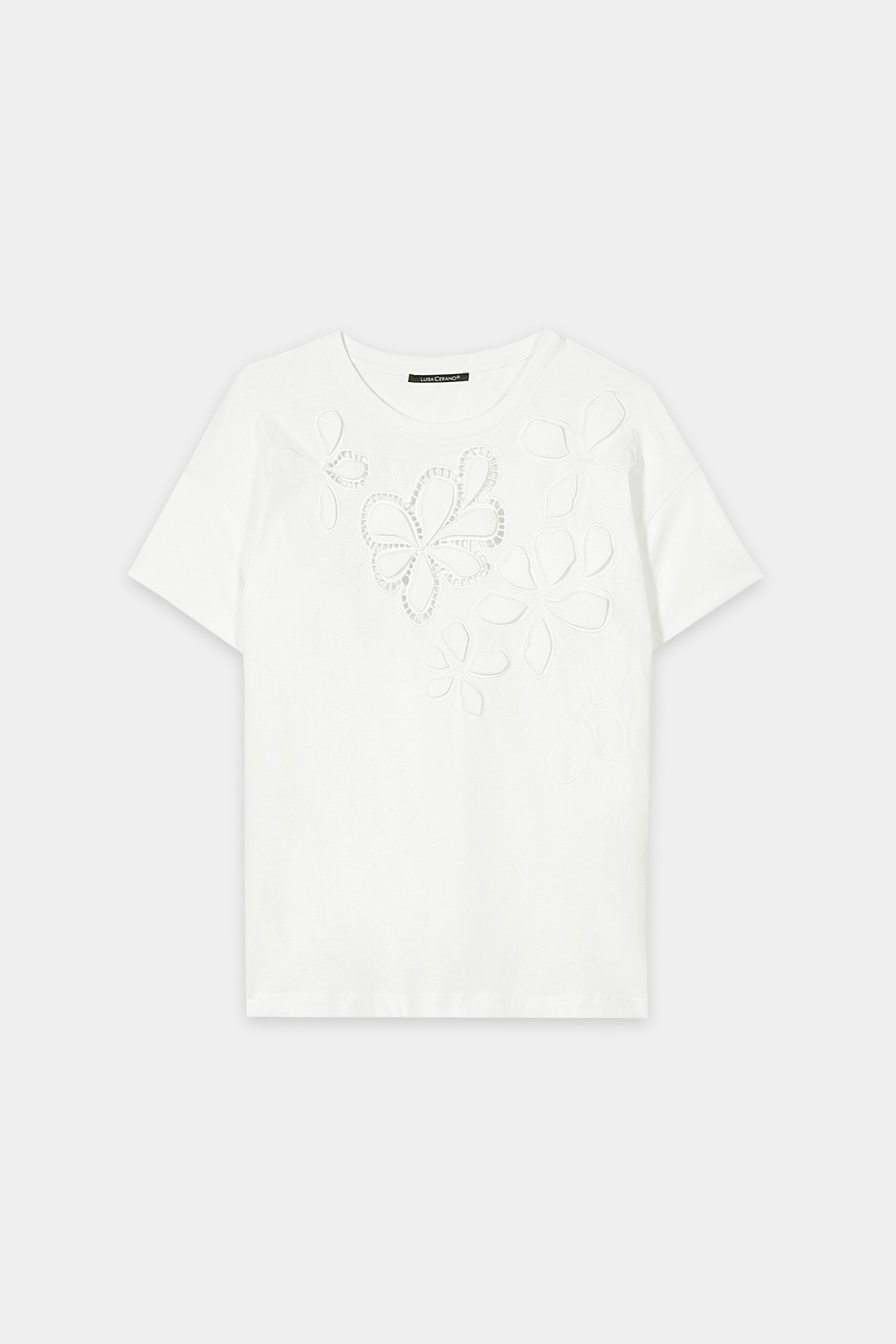 T-Shirt mit Blüten - white - Standard | Artikel Front