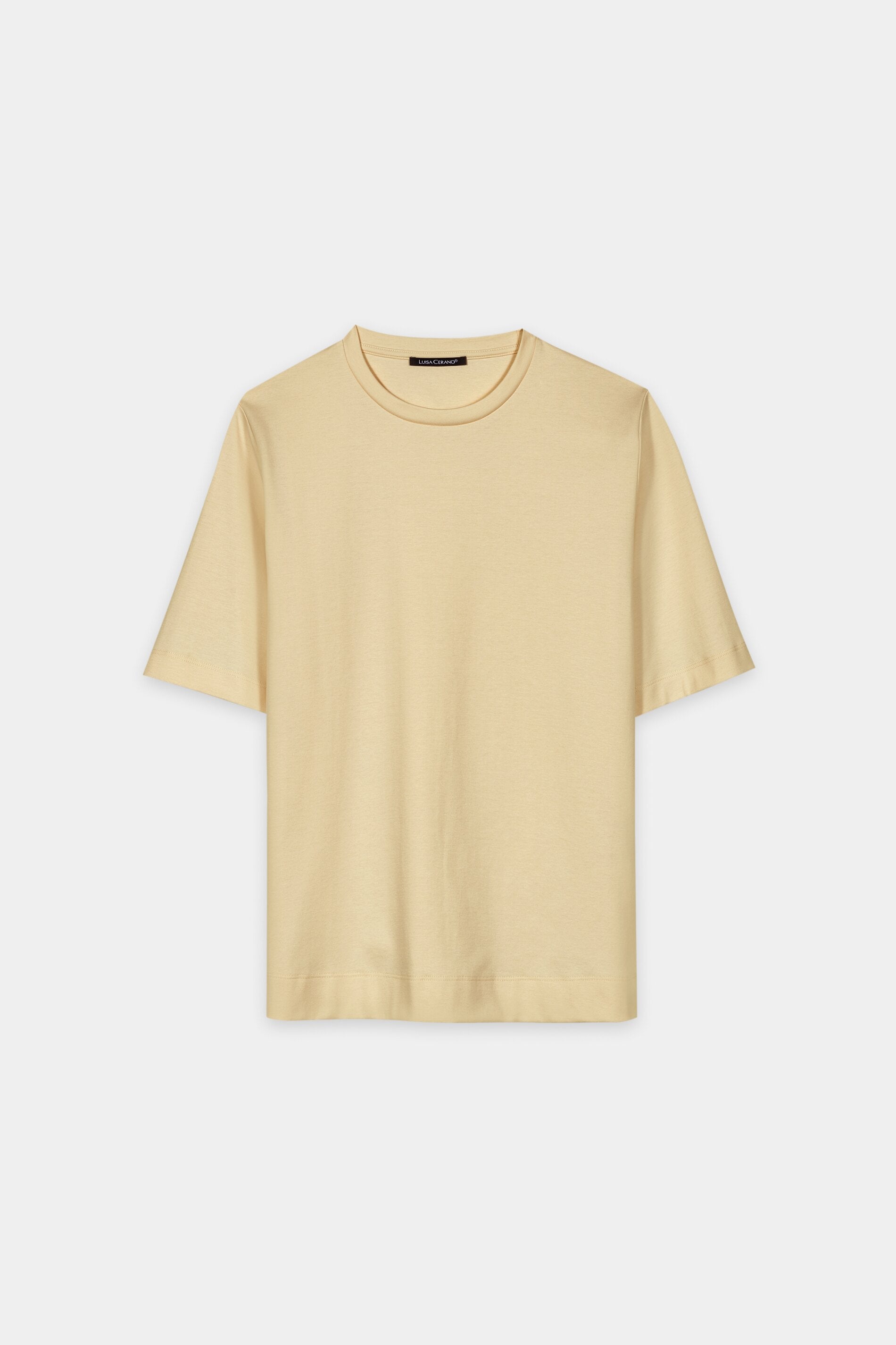 T-Shirt aus Organic-Cotton - butter yellow - Standard | Artikel Front