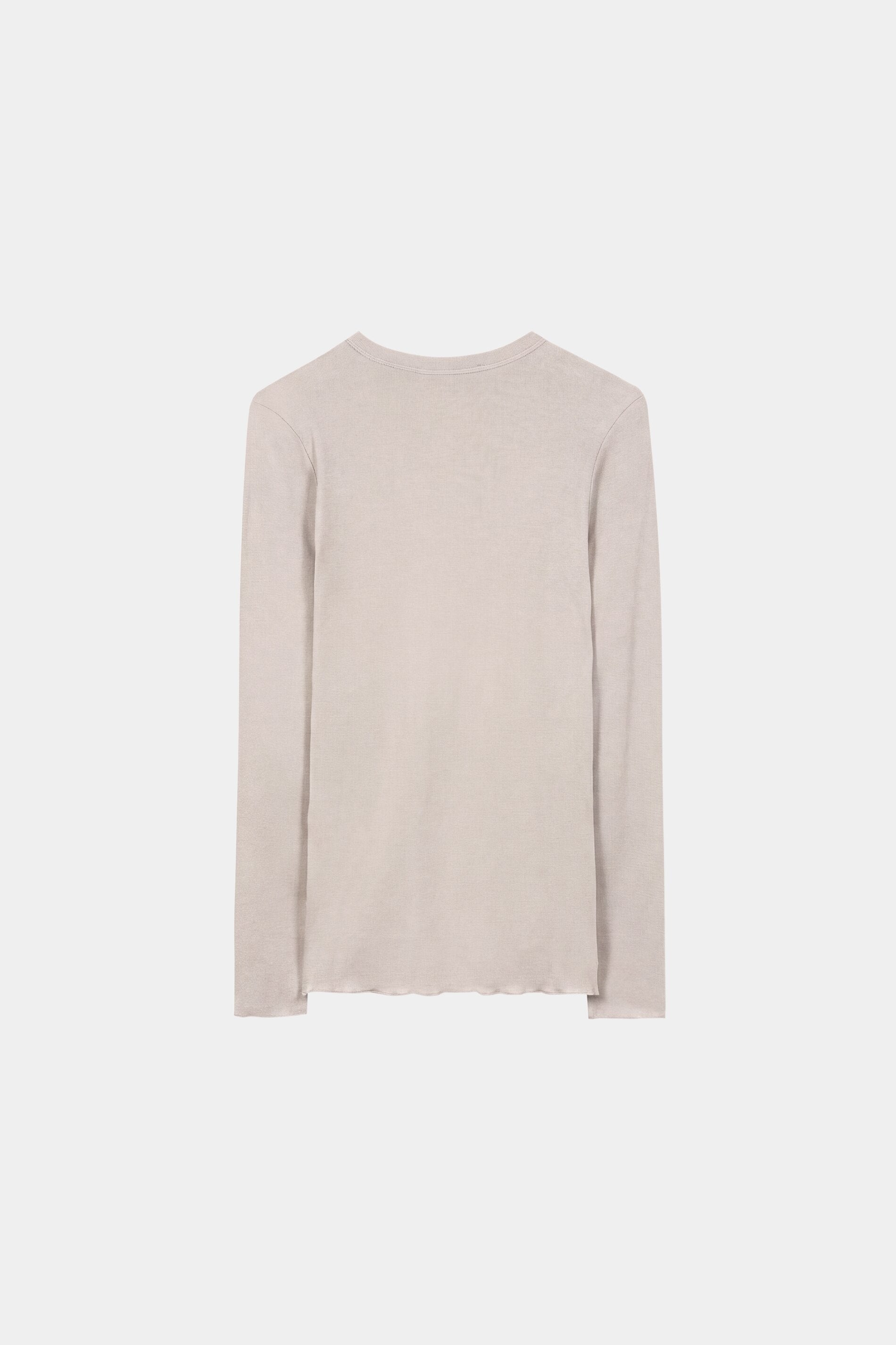 Ripp-Rundhals-Shirt - pearl - Standard | Artikel Rück