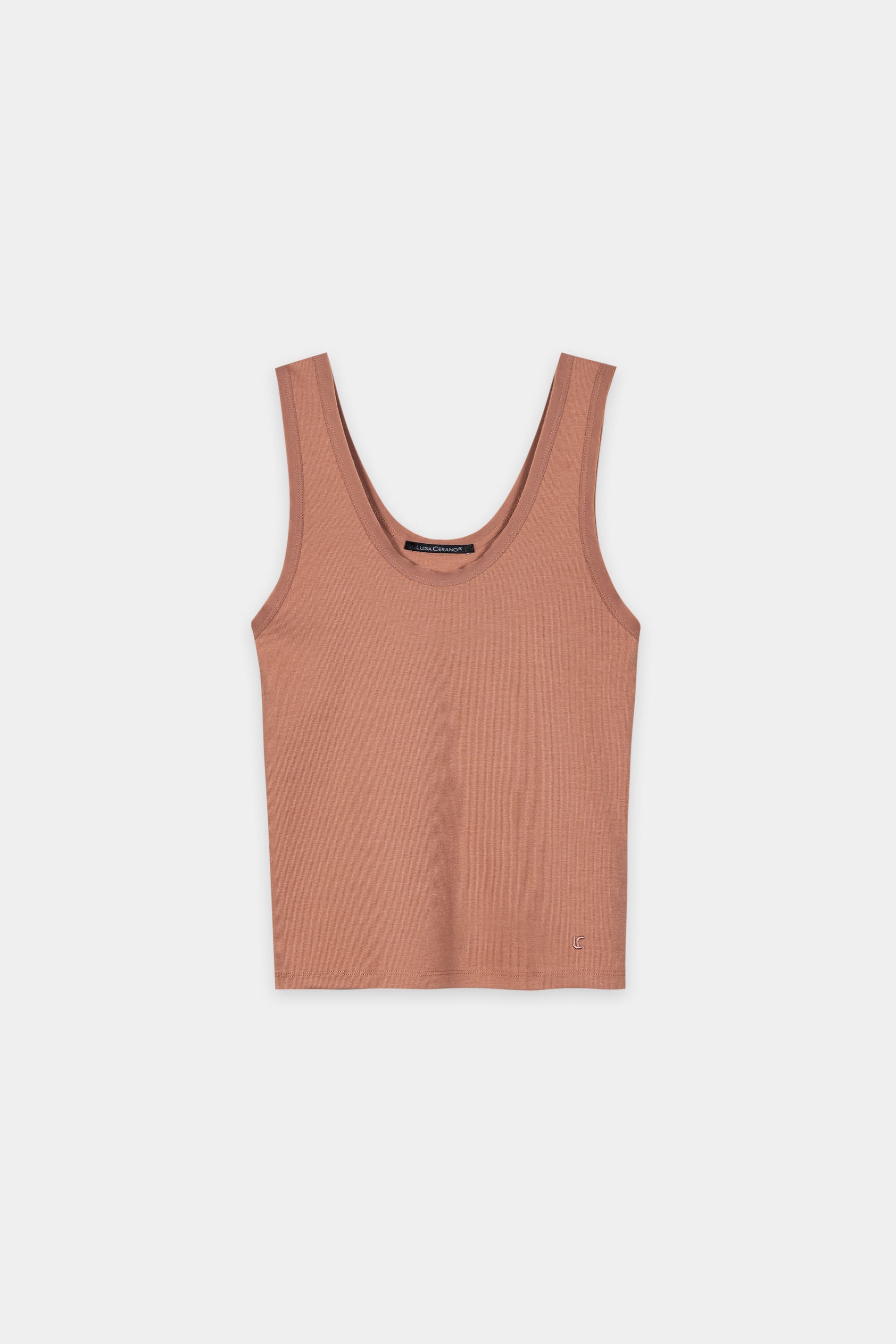 Ripp-Tanktop - brick - Standard | Artikel Front