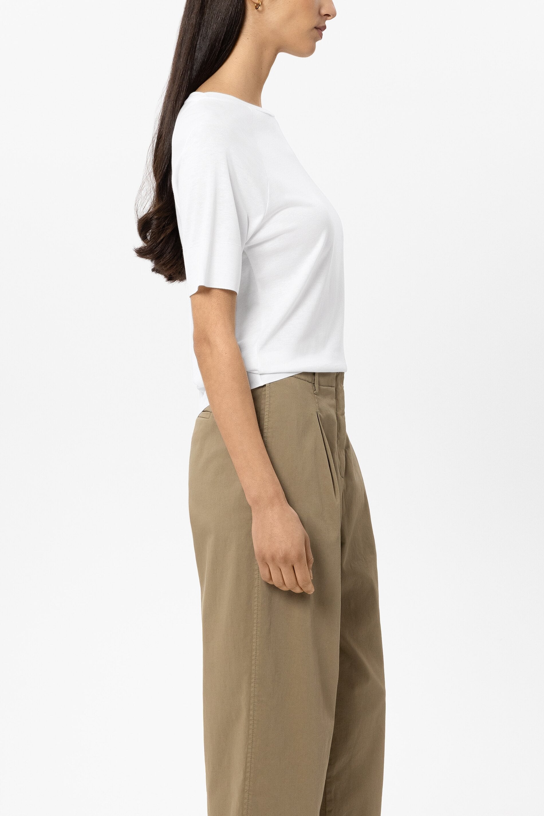 Shirt aus Baumwoll-Mix - white - Standard | Model Seite
