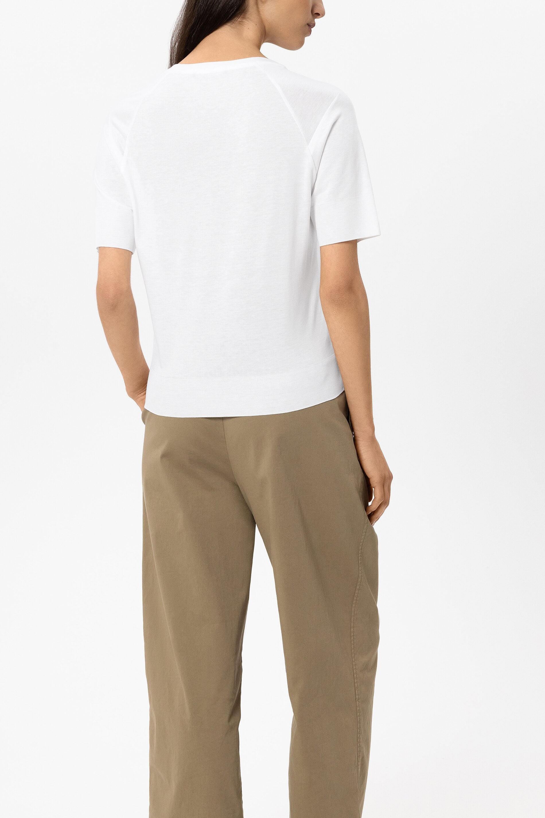 Shirt aus Baumwoll-Mix - white - Standard | Model Rück