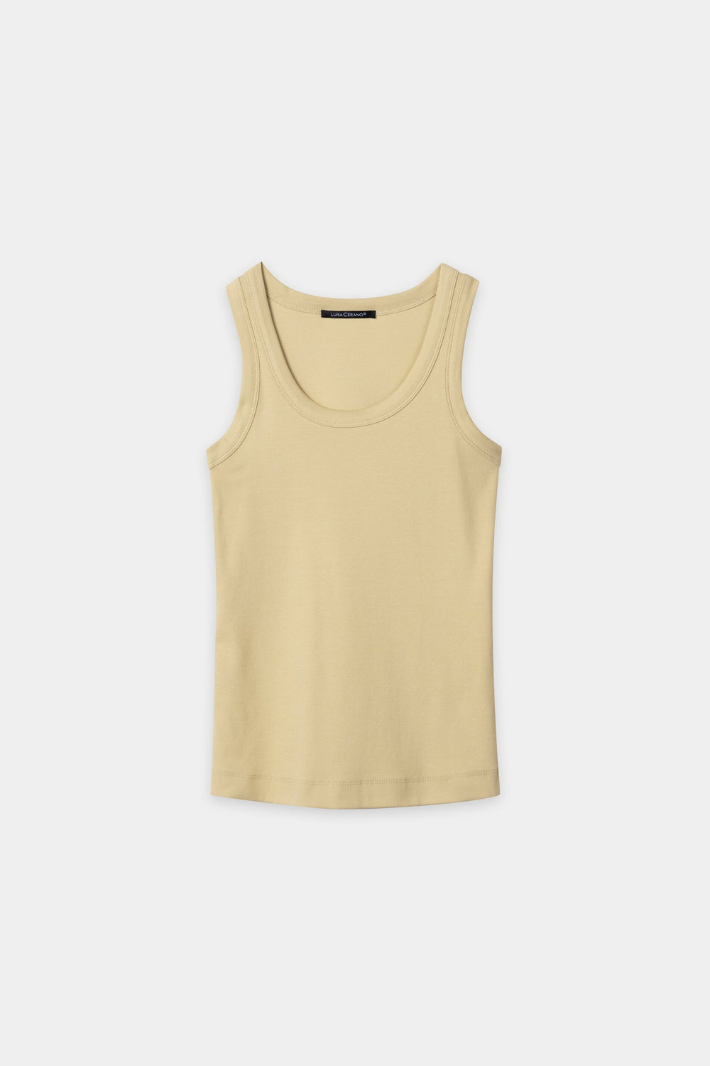 Ribbed tank top - butter yellow - standard