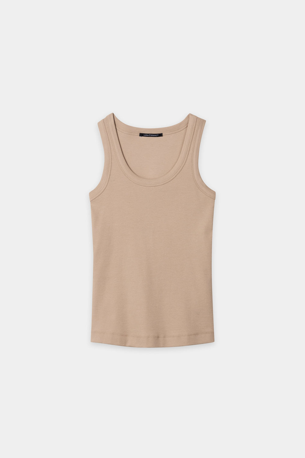 Ripp-Tanktop - cappuccino - Standard