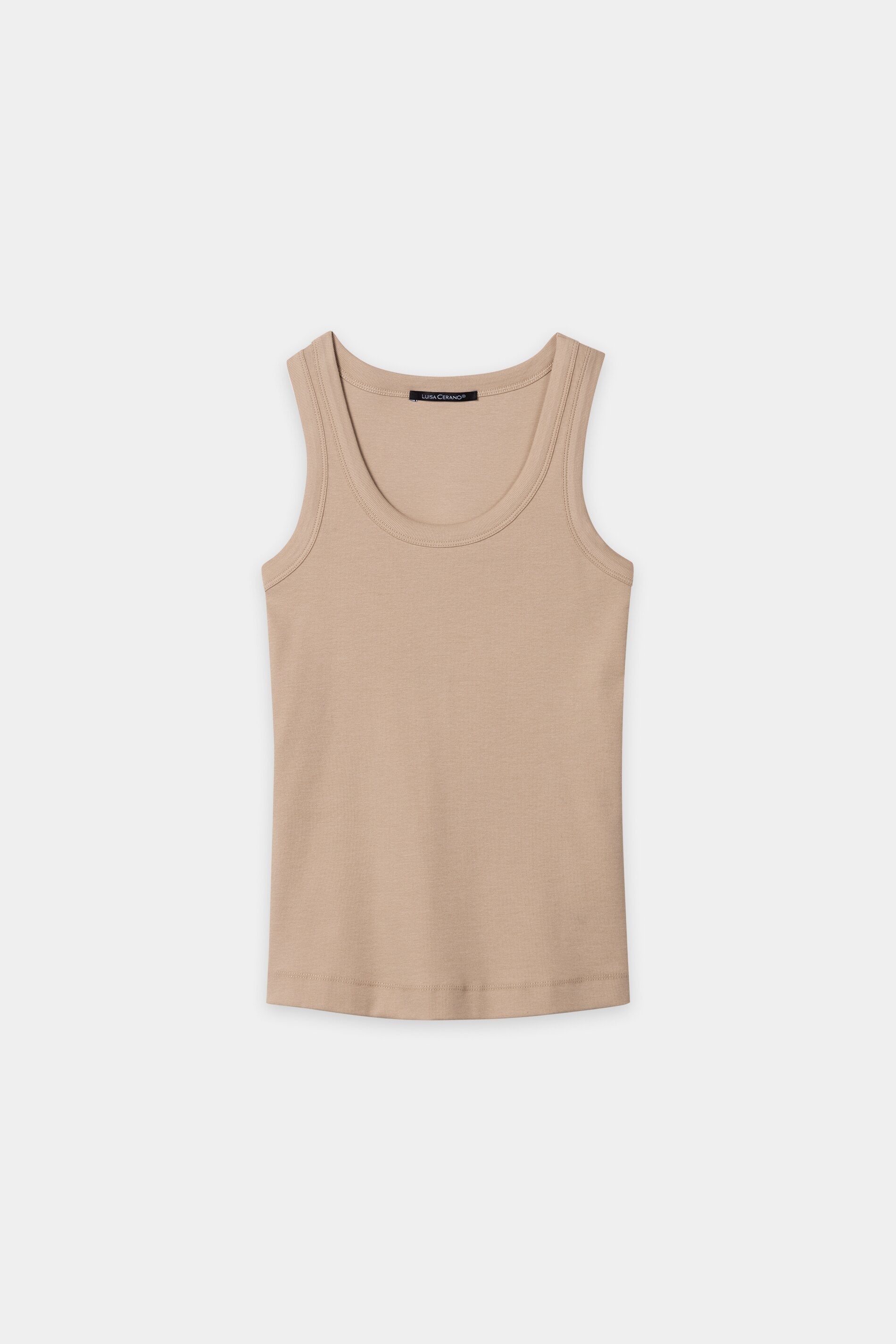 Ripp-Tanktop - cappuccino - Standard | Artikel Front