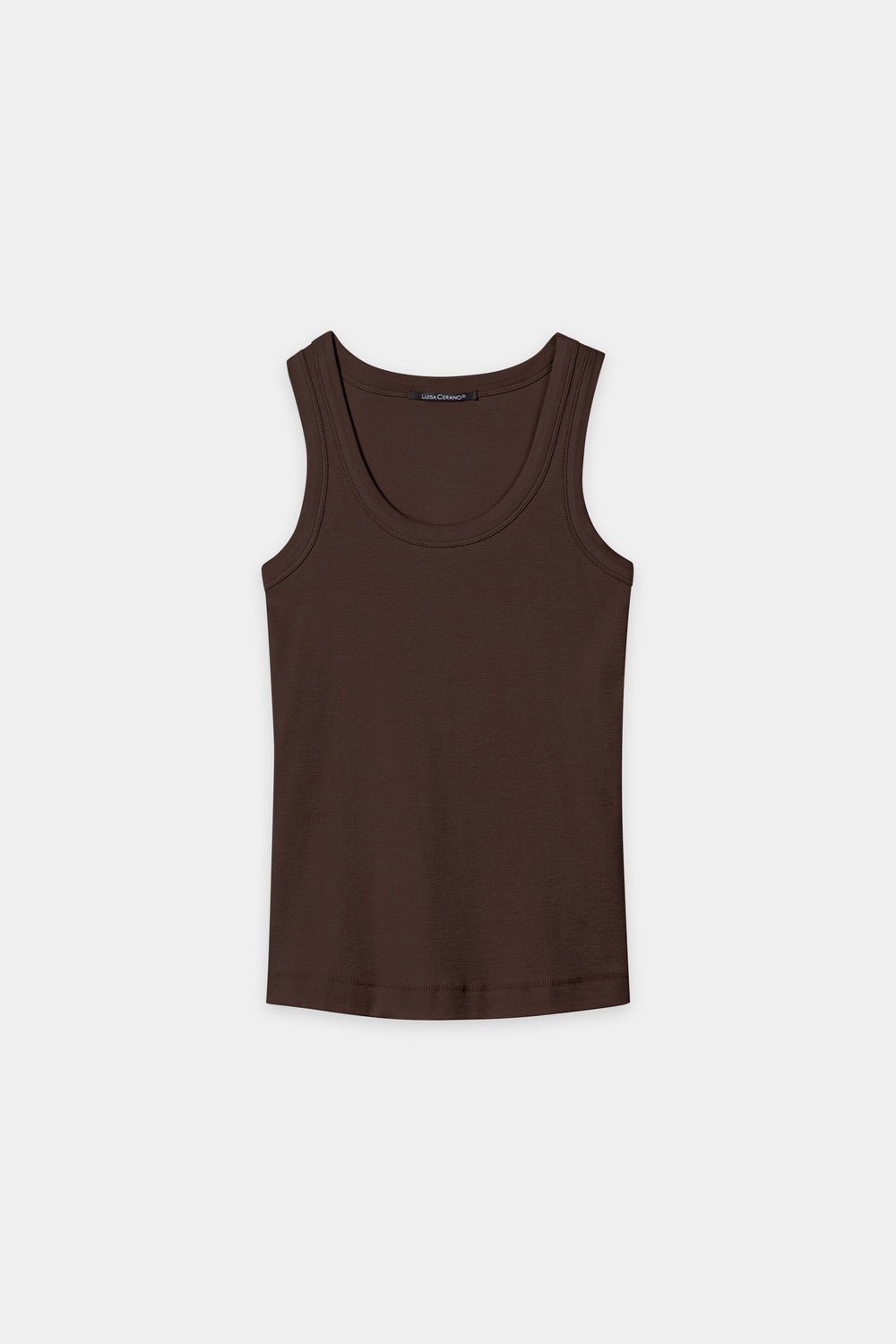 Ripp-Tanktop - marone - Standard
