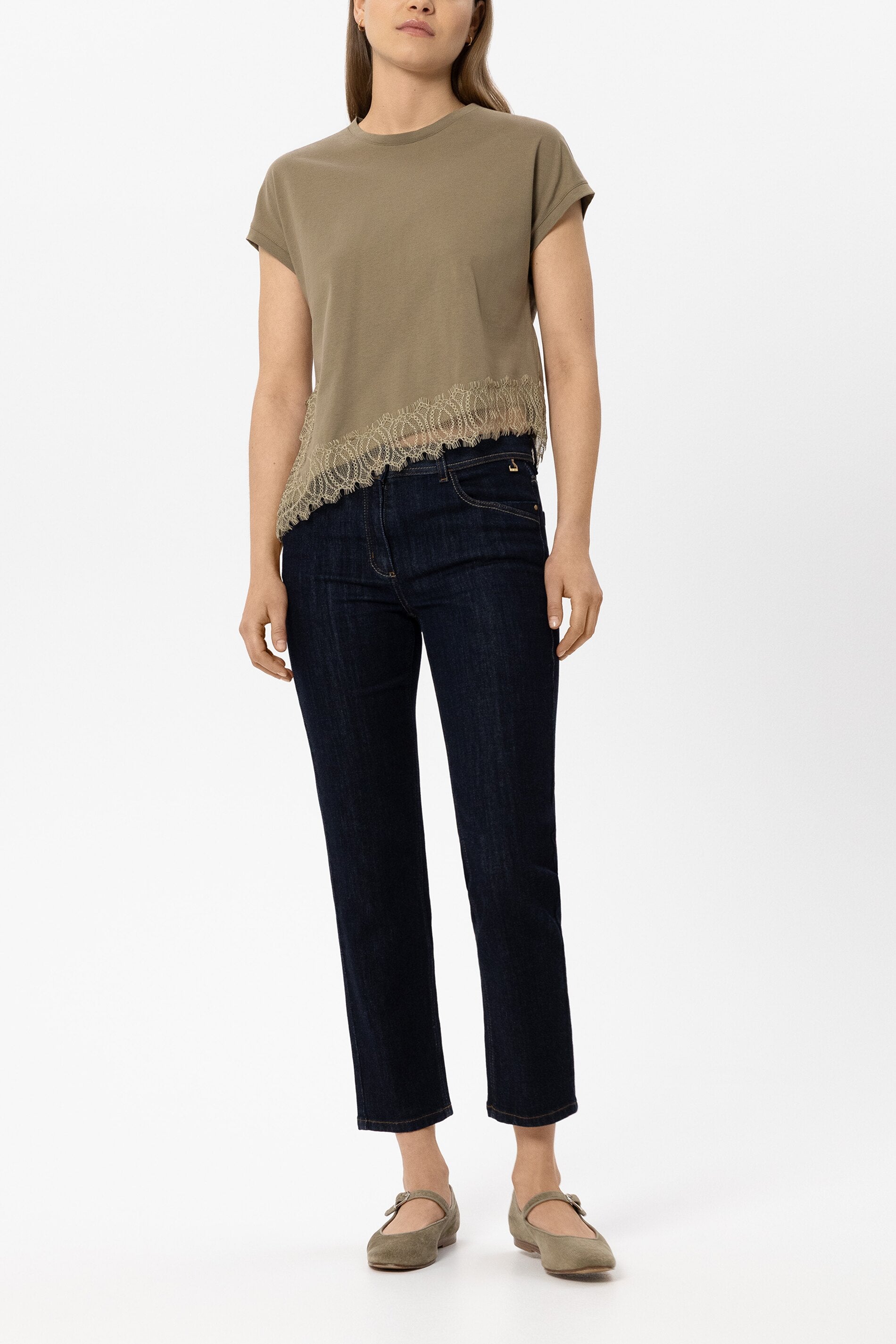 Lingerie-Shirt - salbei - Standard | Model Front