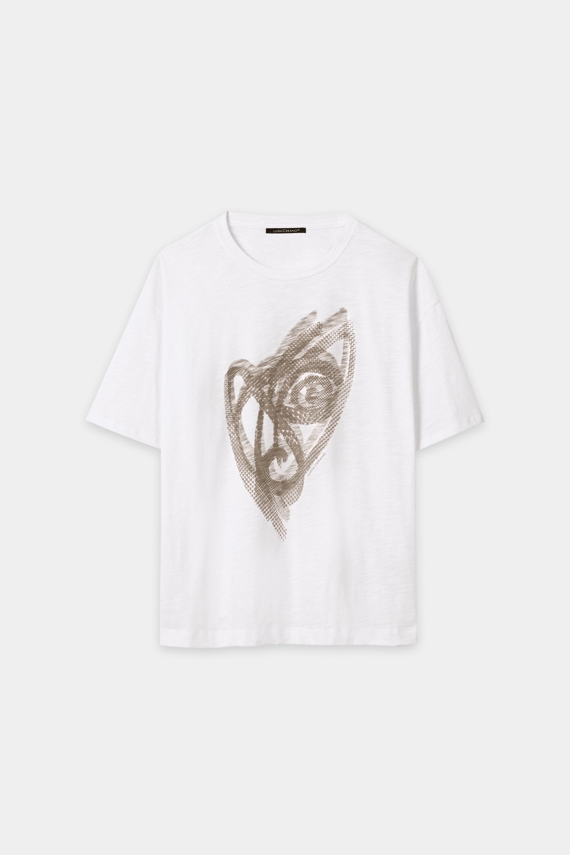 T-Shirt mit Frontprint - white - Standard | Artikel Front
