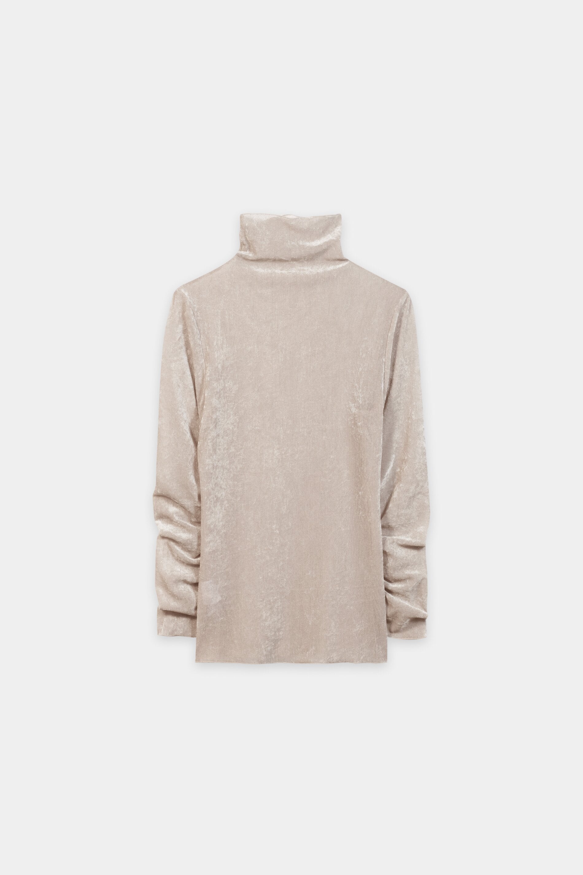 Samt-Turtleneck-Shirt - pearl - Standard | Artikel Rück