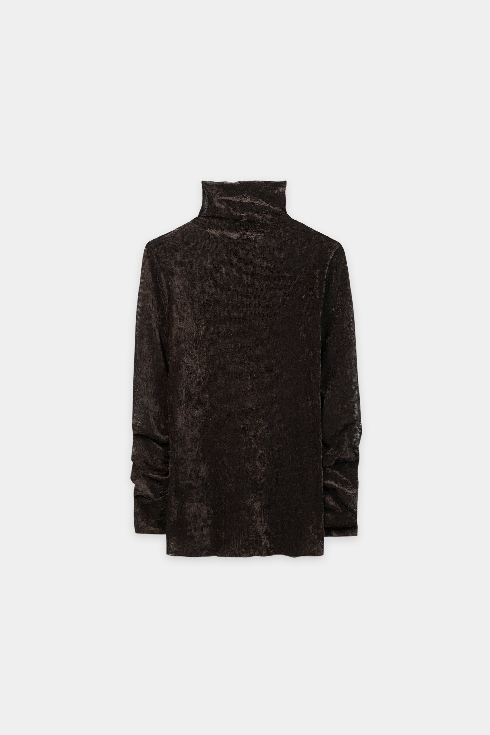 Samt-Turtleneck-Shirt - truffle - Standard | Artikel Rück