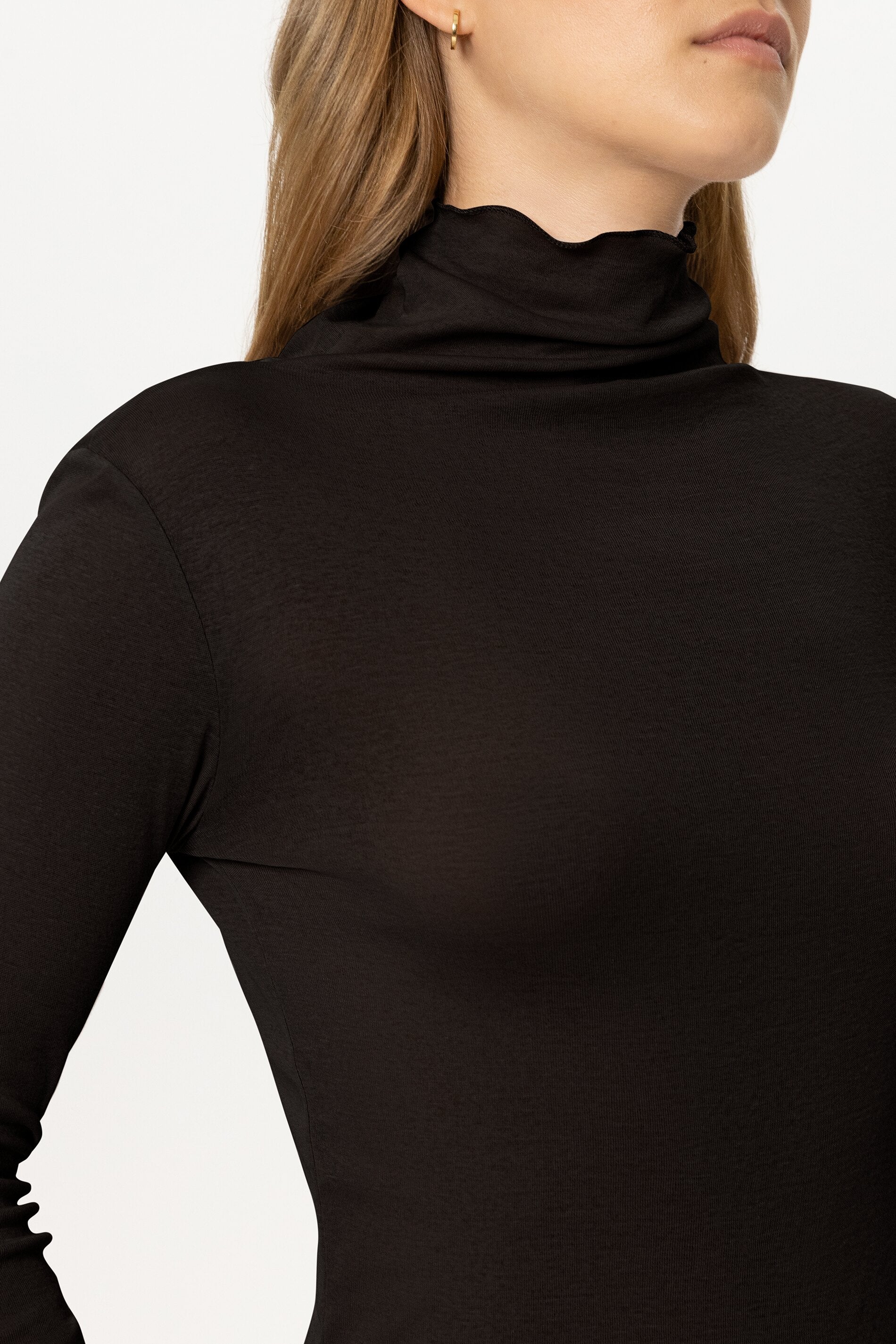 Rollkragen-Shirt - truffle - Standard | Model Detail
