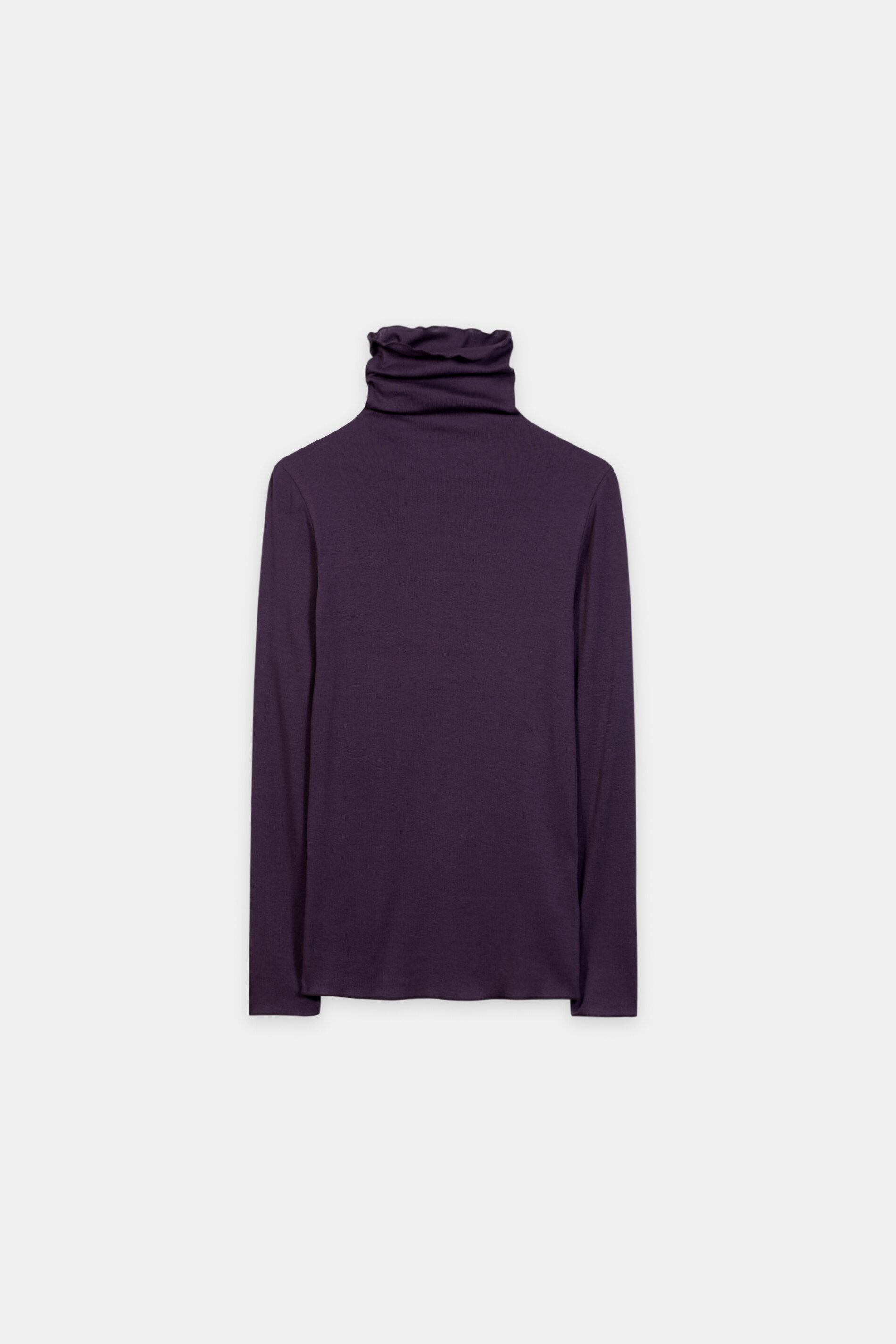 Rollkragen-Shirt - plum - Standard | Artikel Front
