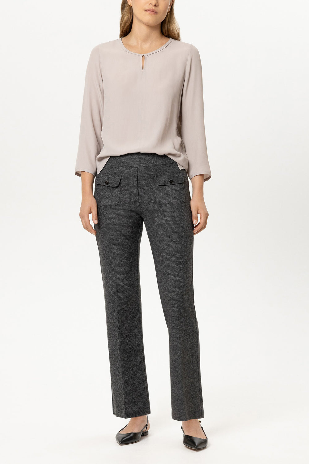 Chemise en mélange de soie - perle - Standard