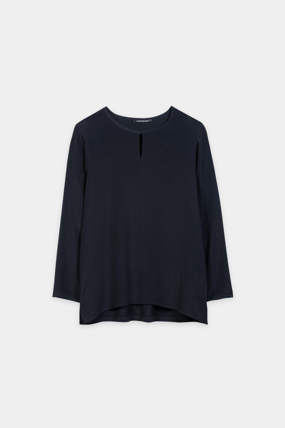 Shirt aus Seiden-Mix - winter navy - Standard