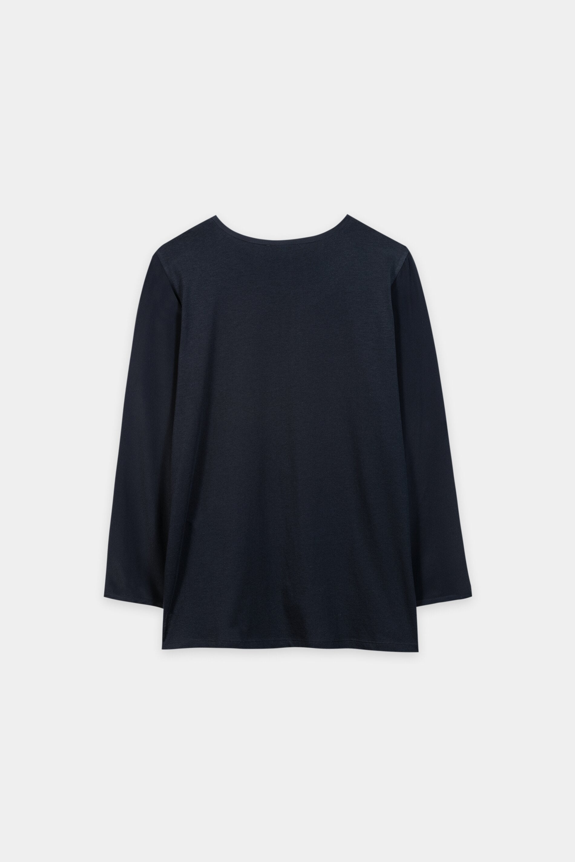 Shirt aus Seiden-Mix - winter navy - Standard | Artikel Rück