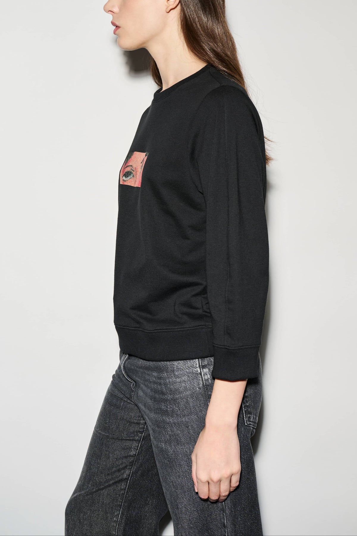 Sweater mit Modigliani-Print - black - Standard | Model Seite