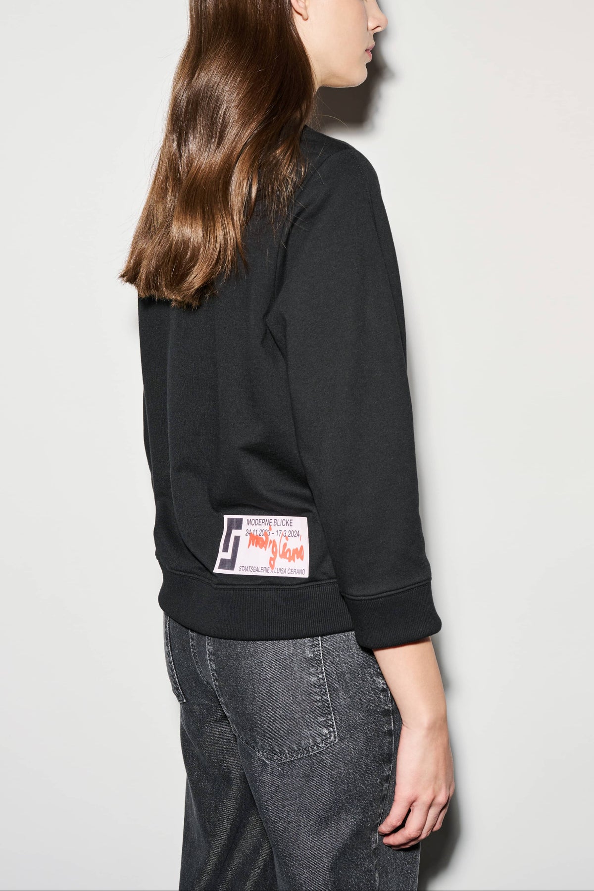 Sweater mit Modigliani-Print - black - Standard | Model Rück