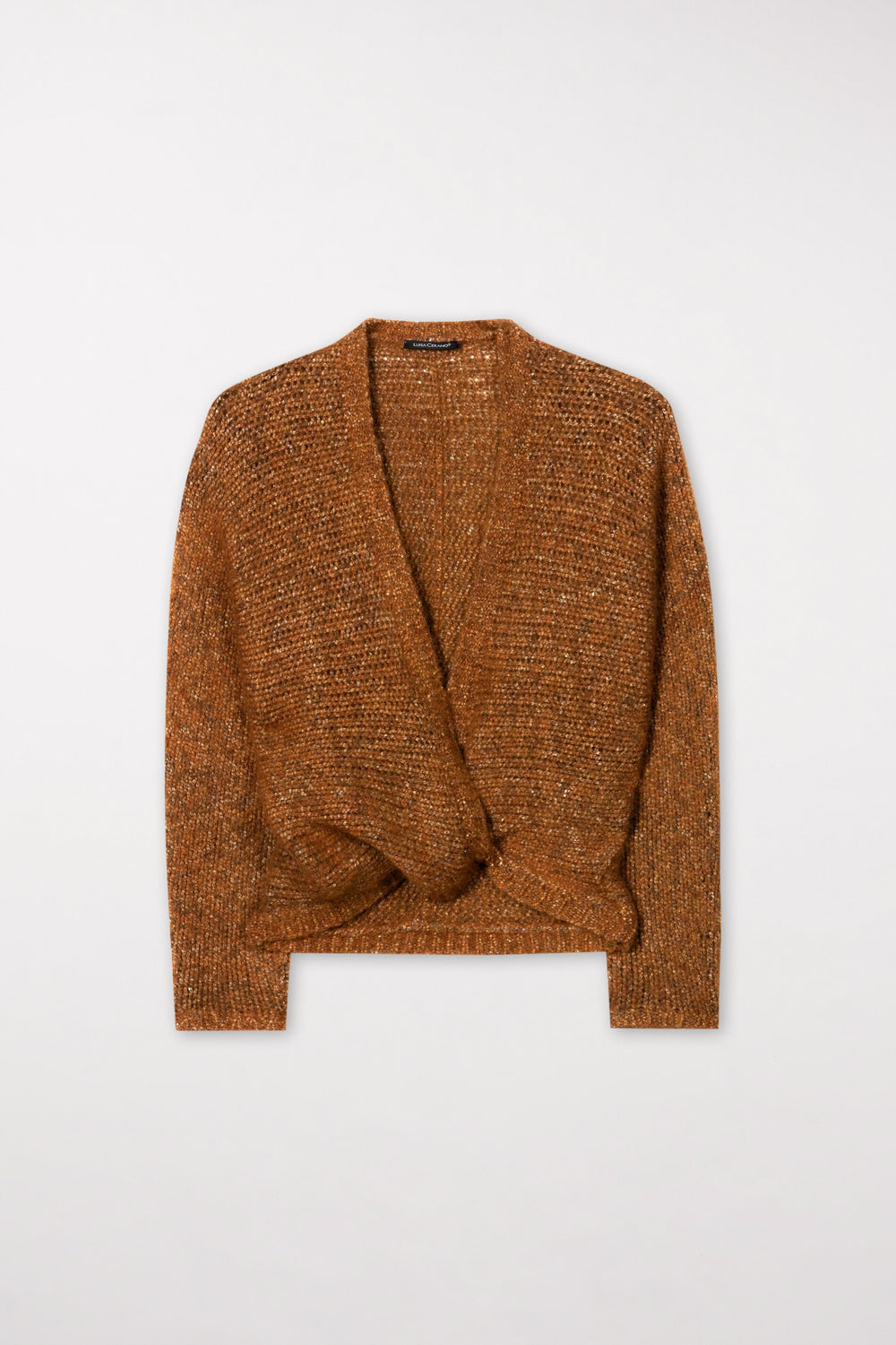 Cardigan à effet Parallelo - curcuma - Standard