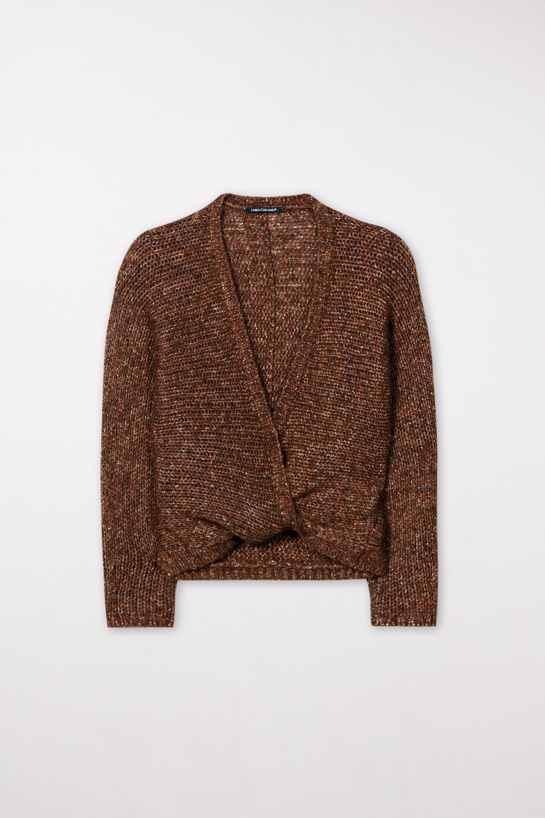 Cardigan in Parallelo-Optik - hazelnut - Standard | Artikel Front