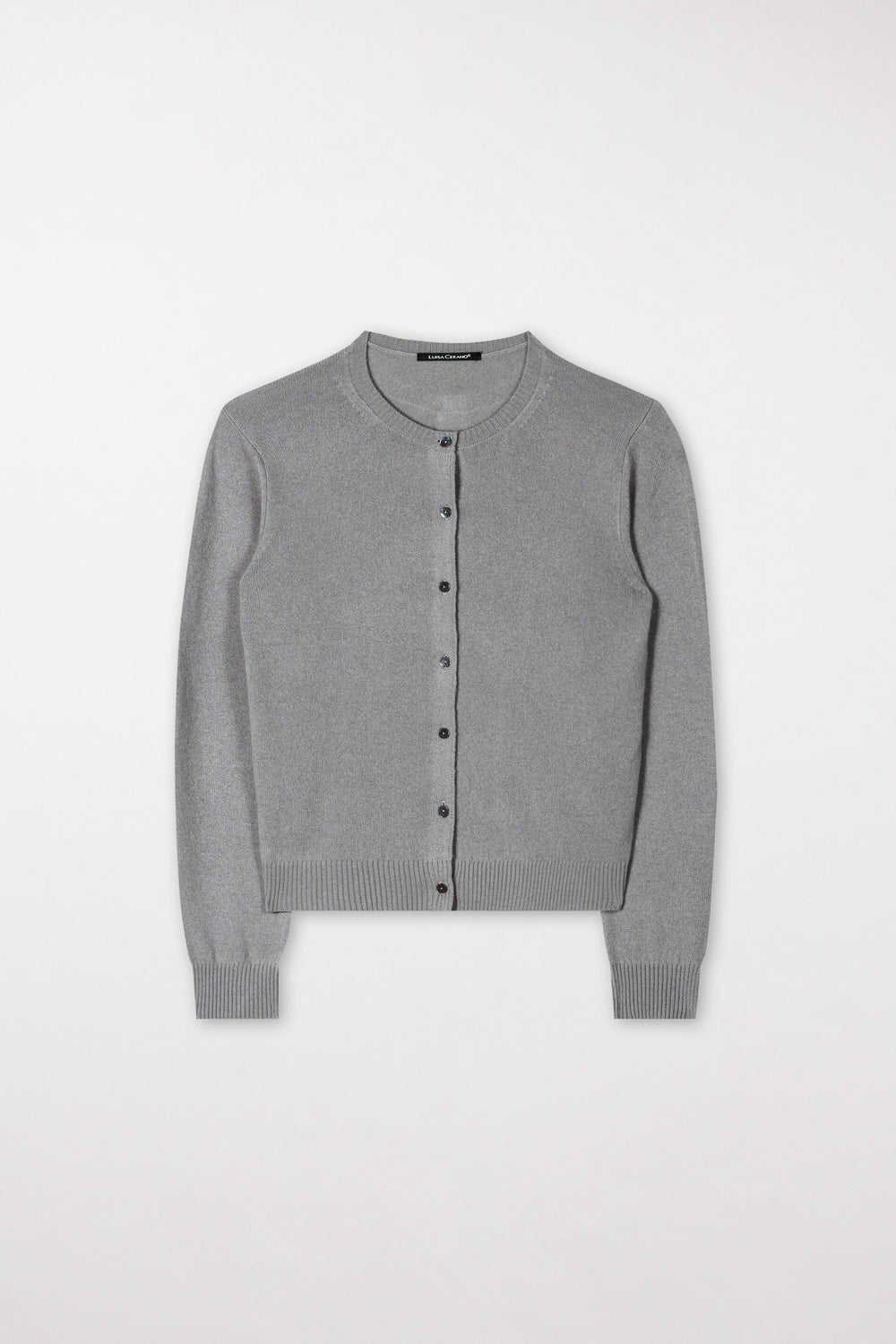 Cardigan en mélange de cachemire - gris doux - Standard