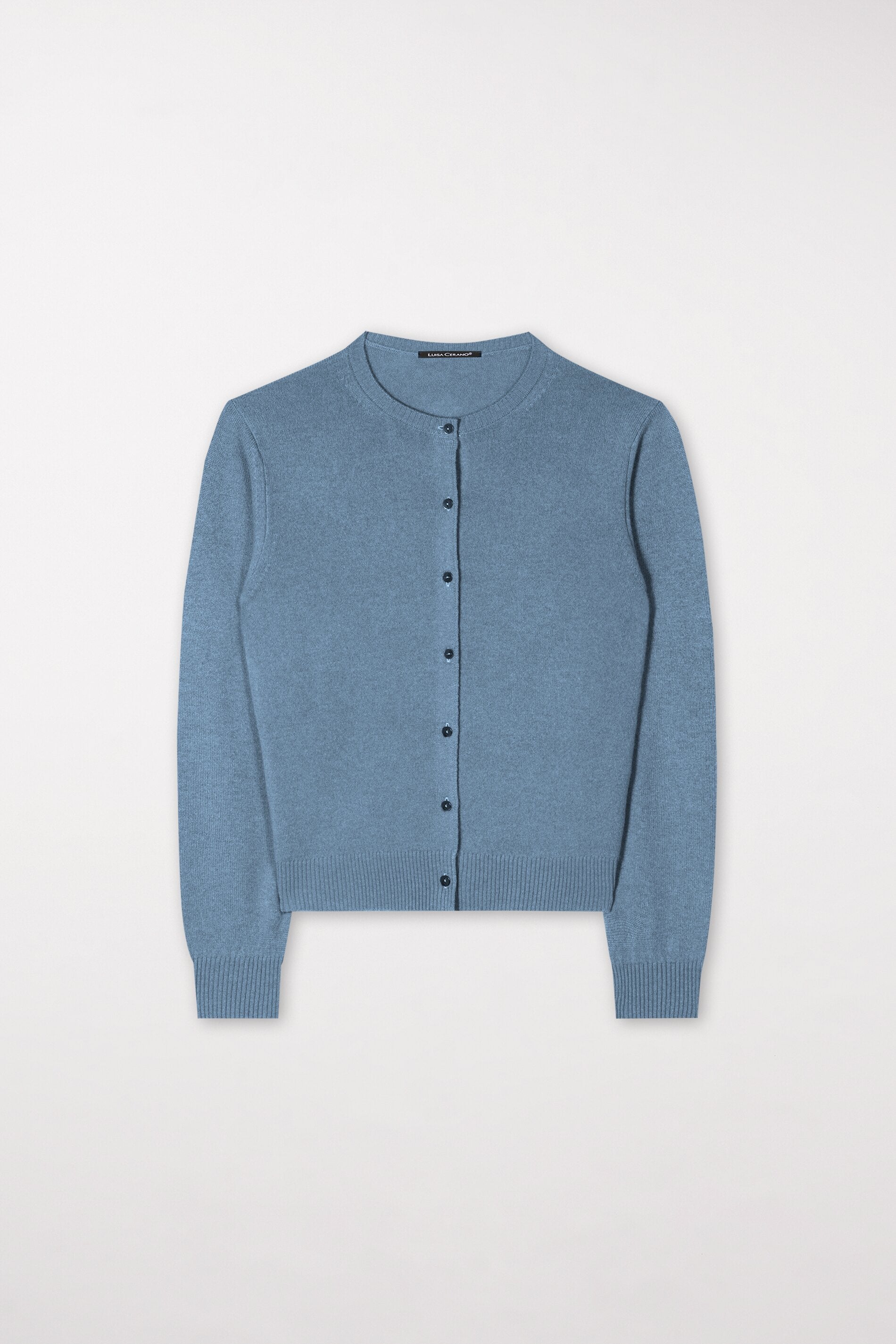 Cardigan aus Kaschmir-Mix - smoky blue - Standard | Artikel Front