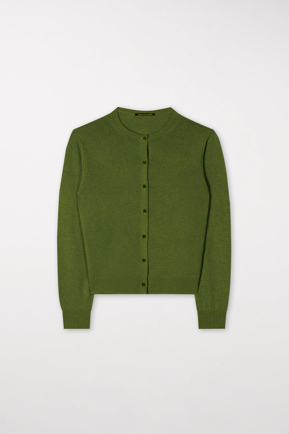 Cardigan en mélange de cachemire - vert mousse - Standard