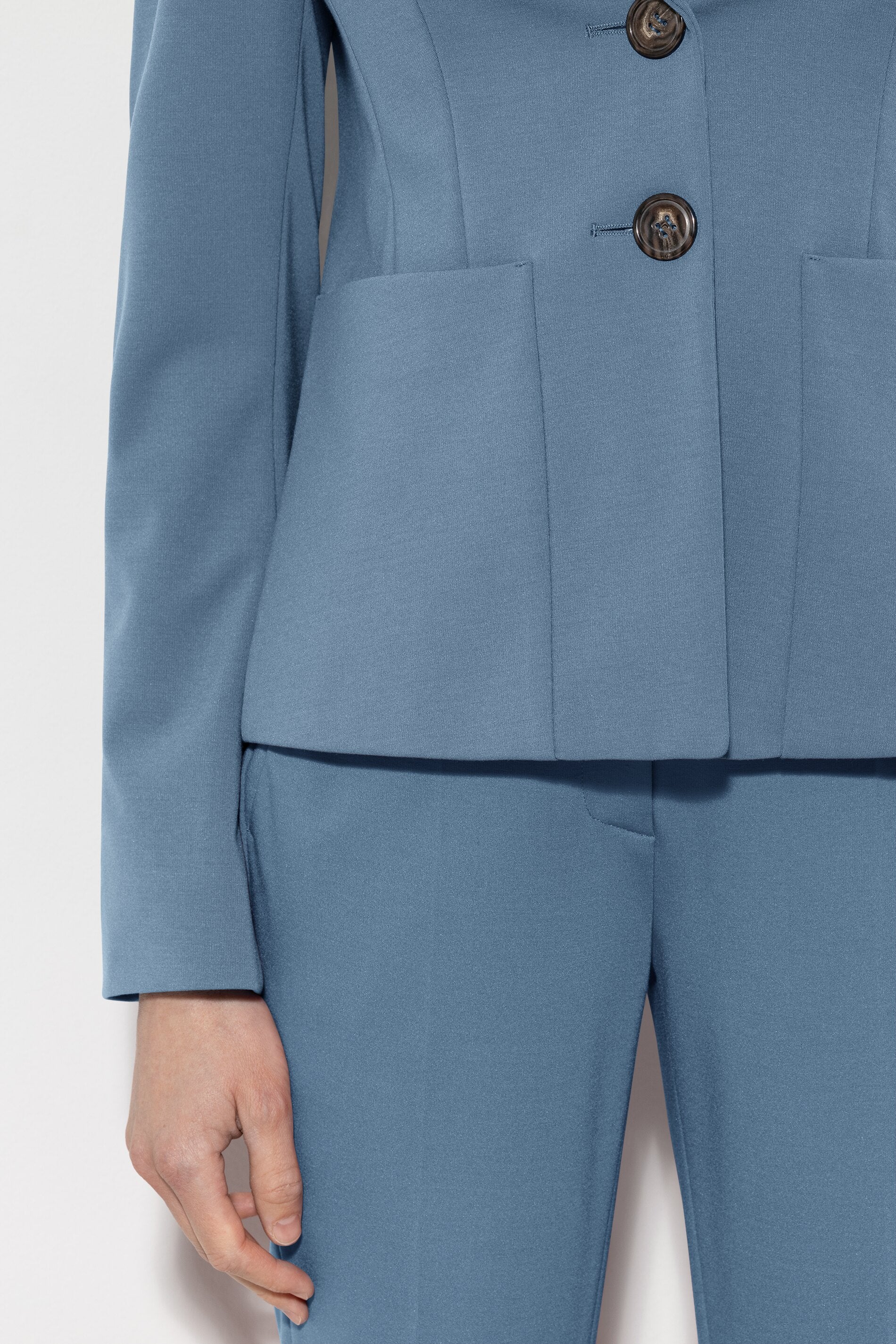 Blazer aus Punto-Milano - smoky blue - Standard | Model Detail