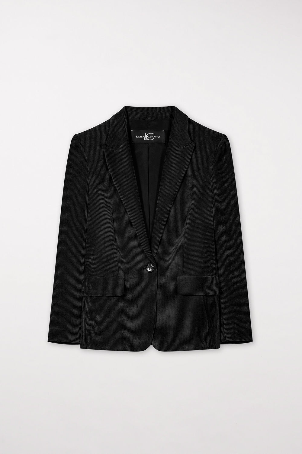 Ein-Knopf-Cordblazer - black - Standard