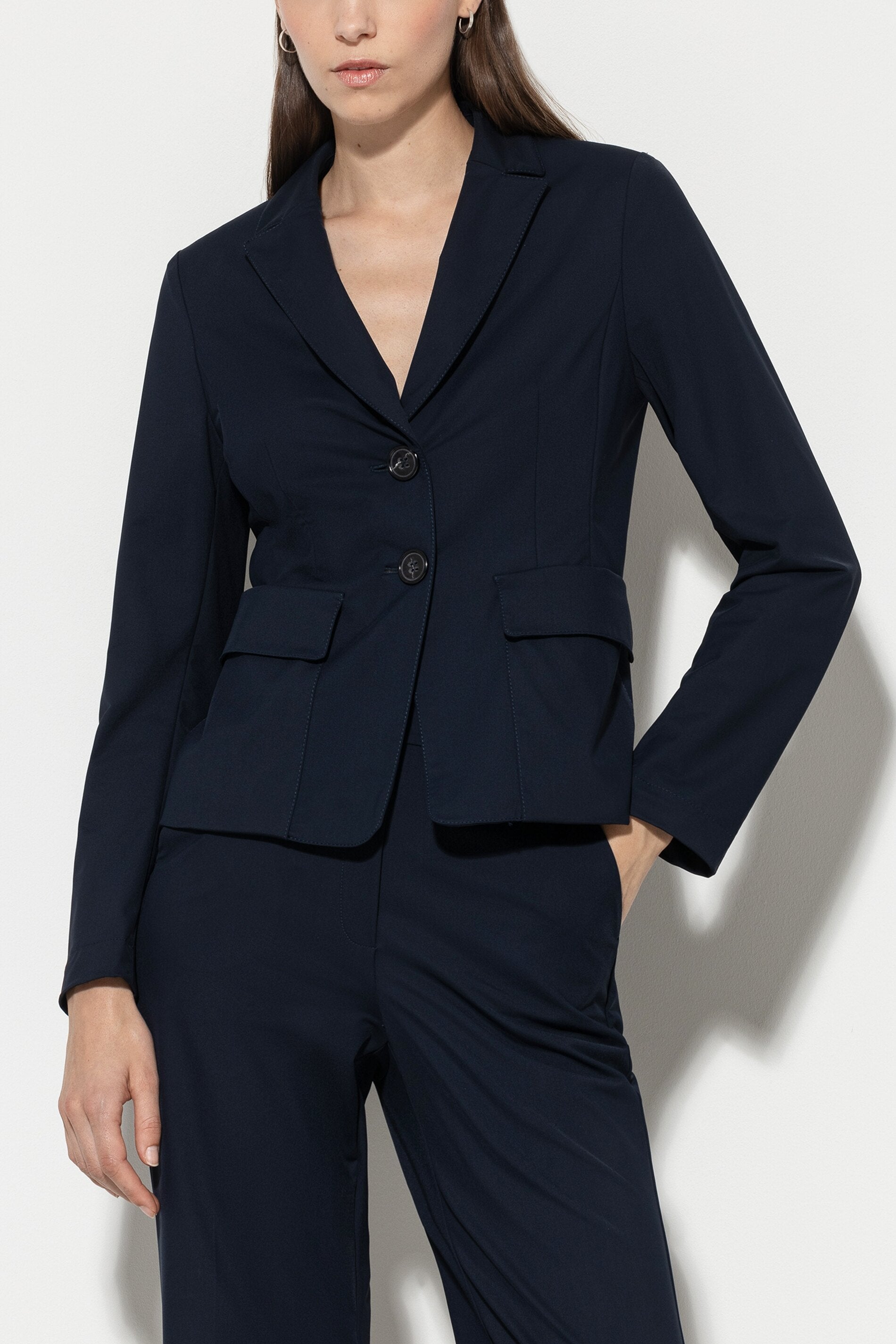 Softshell-Blazer - midnight blue - Standard | Model Front