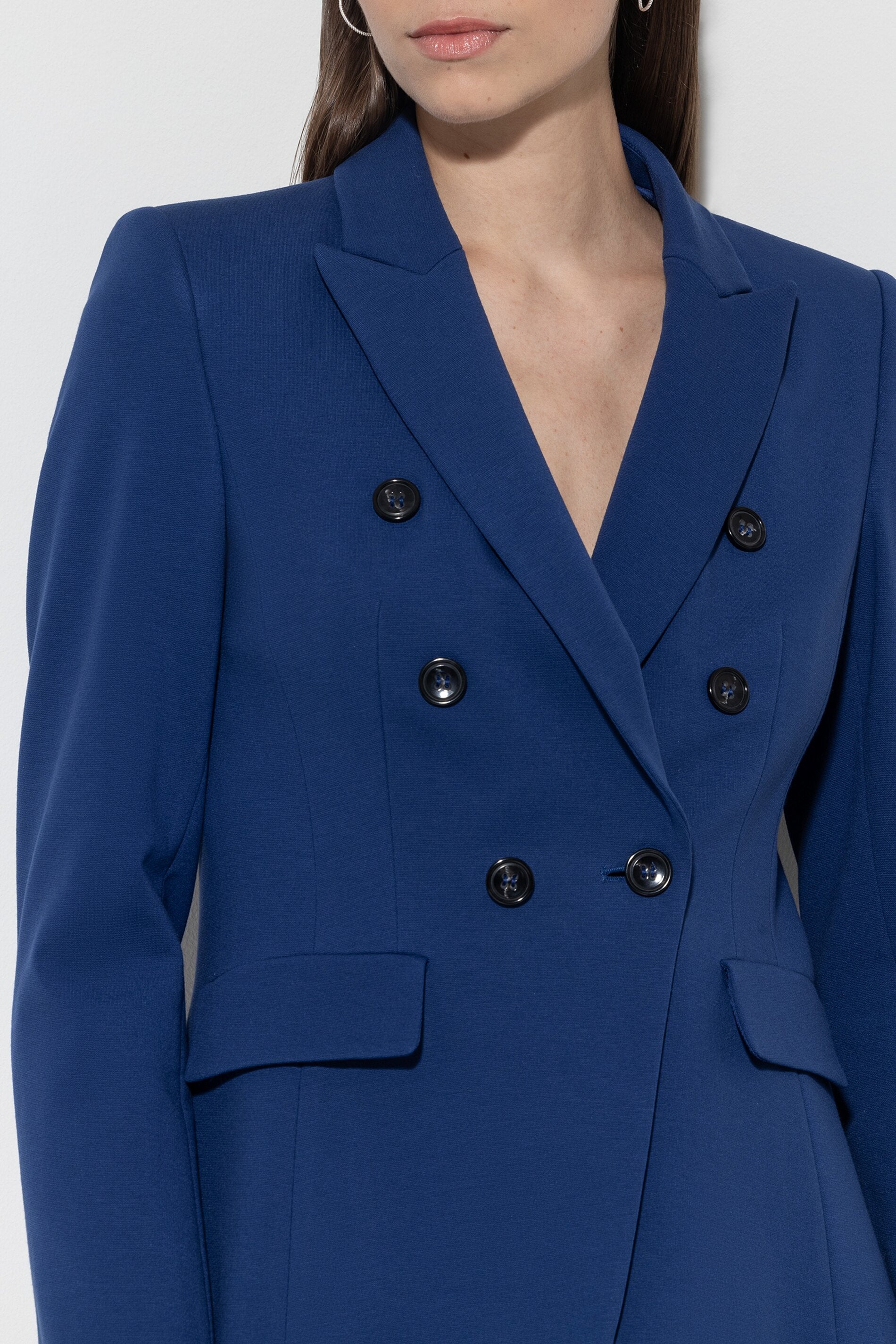 Blazer aus Punto-Milano - deep blue - Standard | Model Detail