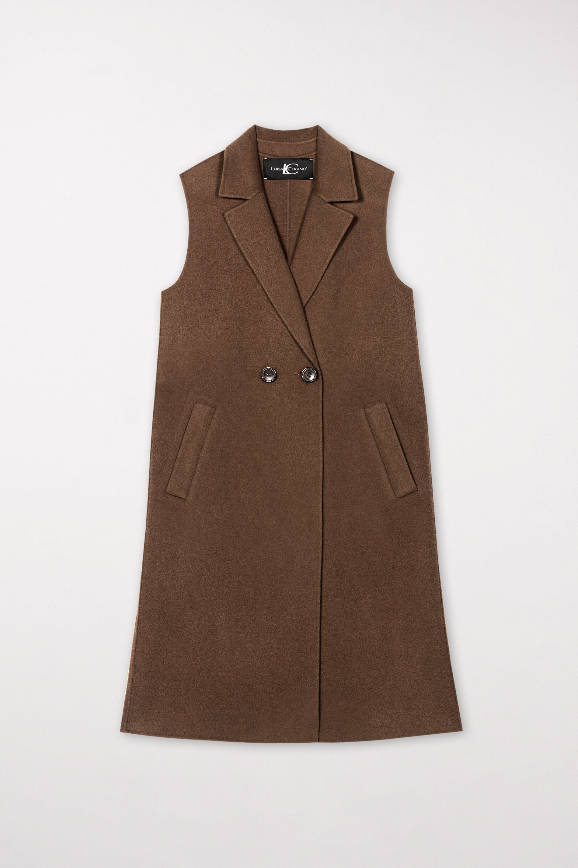 Doubleface-Mantelweste - hazelnut - Standard | Artikel Front