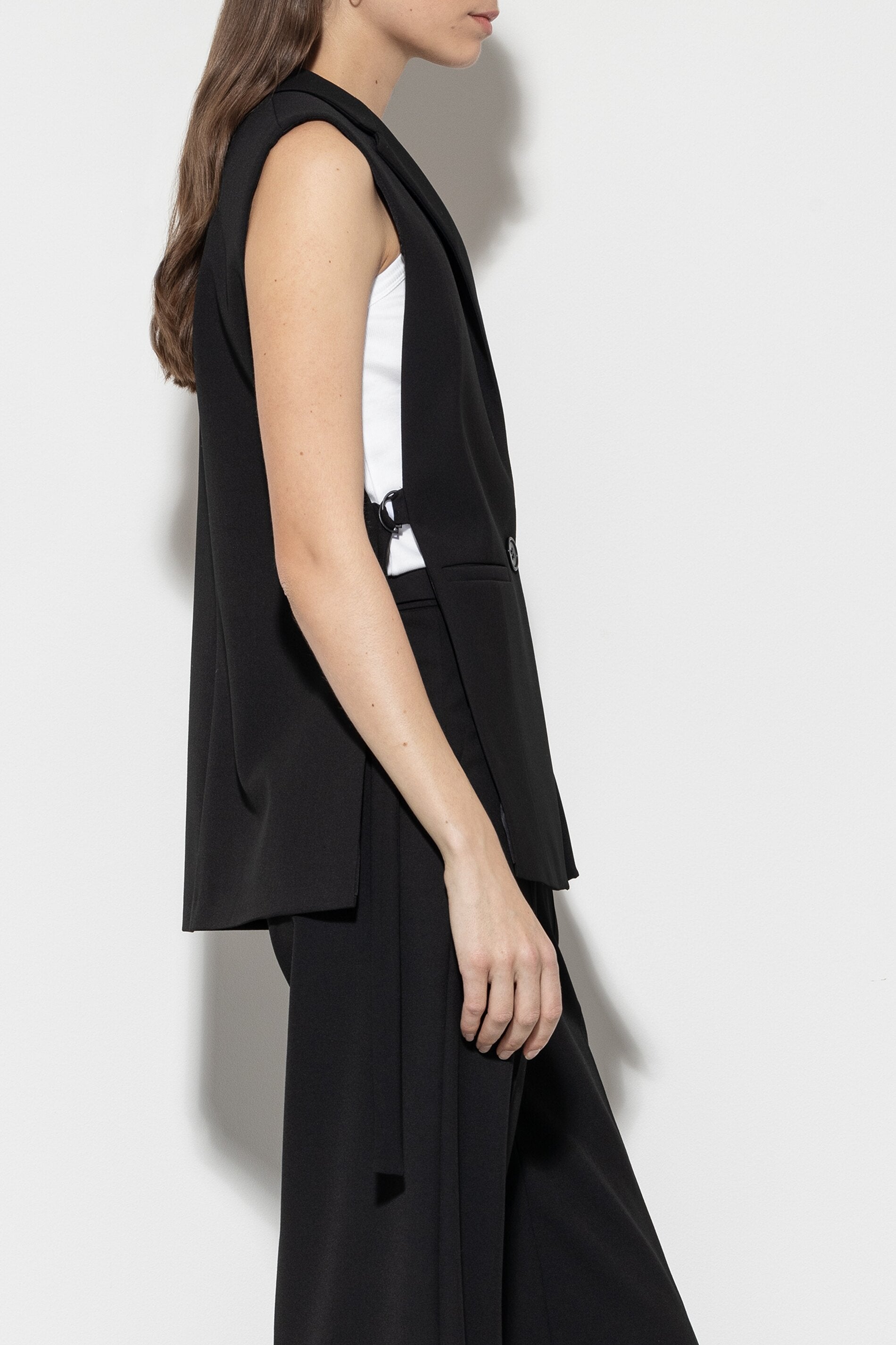 Blazerweste mit D-Ring - black - Standard | Model Seite