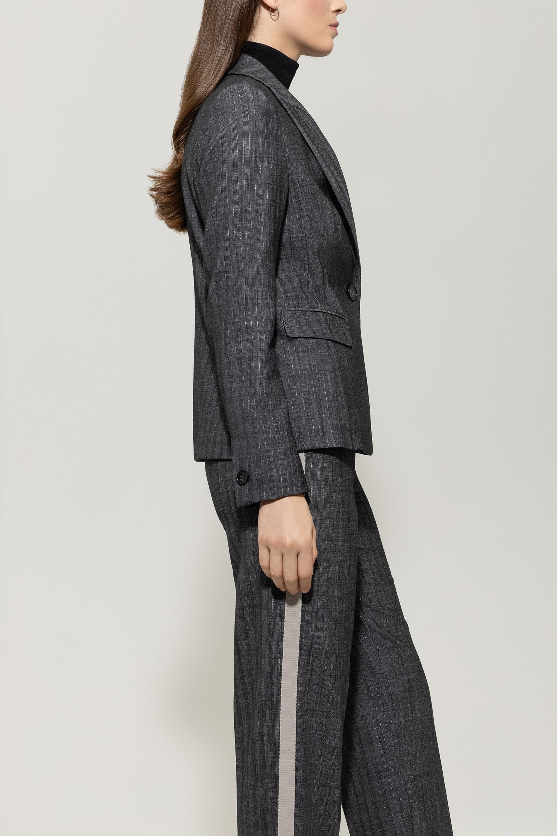 Blazer mit Nadelstreifen - multi - Standard | Model Seite