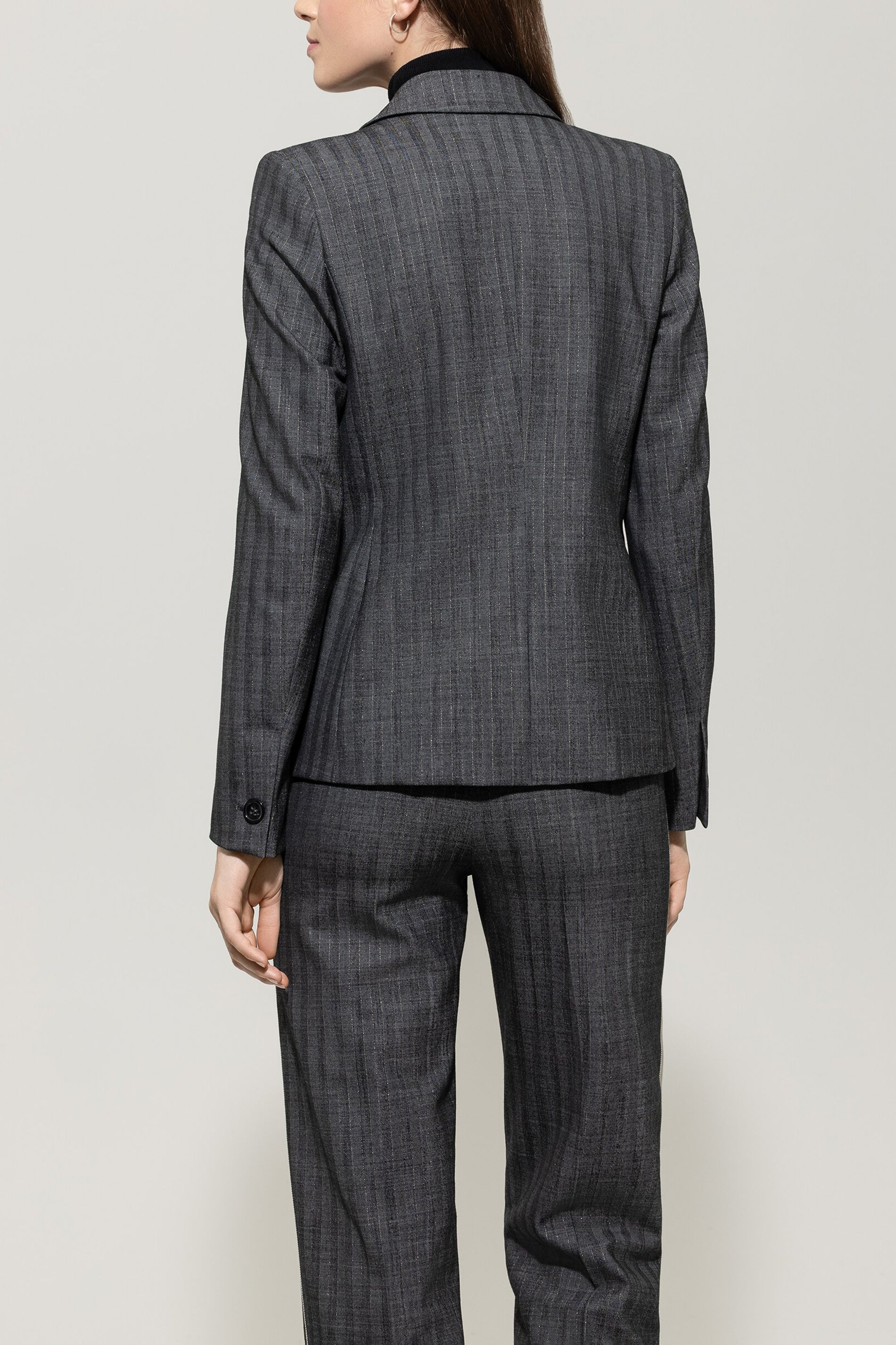 Blazer mit Nadelstreifen - multi - Standard | Model Rück