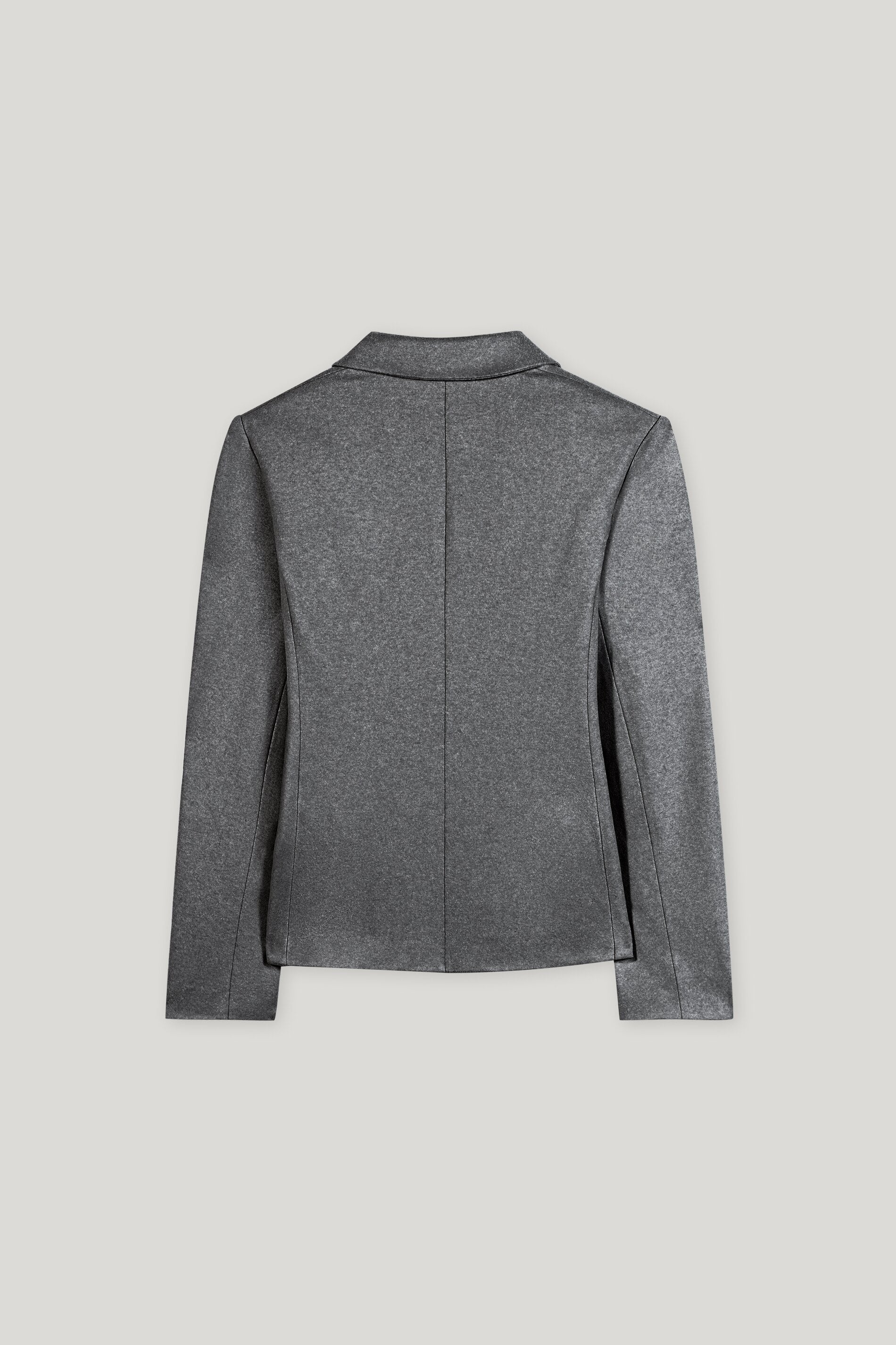 Flanell-Blazer - dark grey melange - Standard | Artikel Rück
