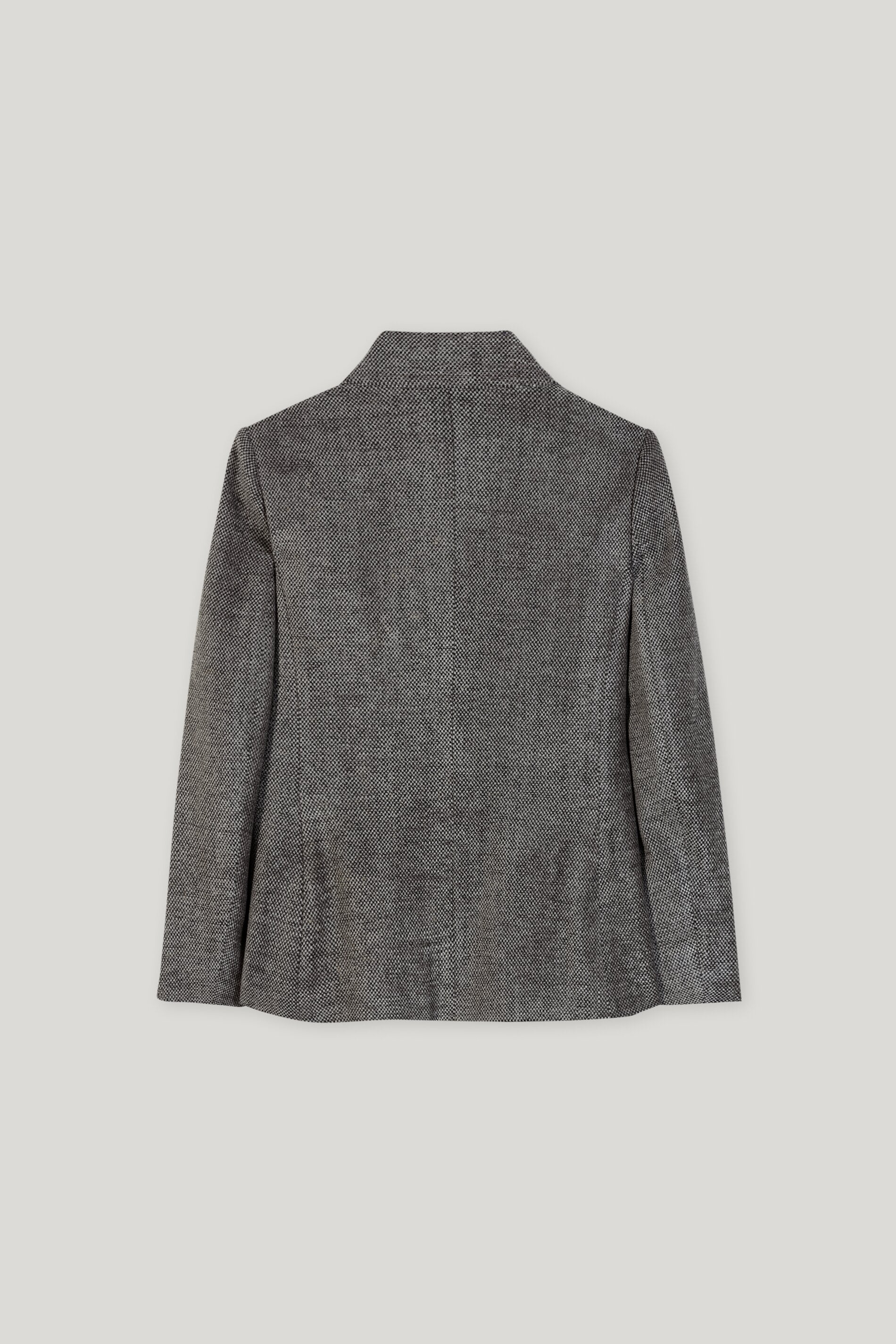 Long tweed-look blazer - multi - Standard