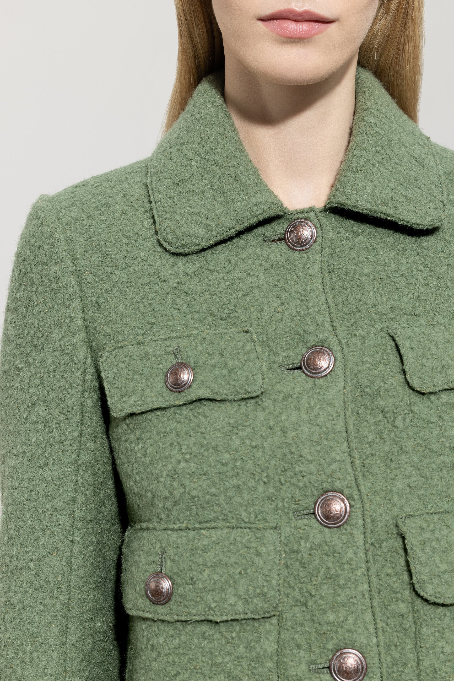 Jacke aus Woll-Mix - salbei - Standard | Model Detail