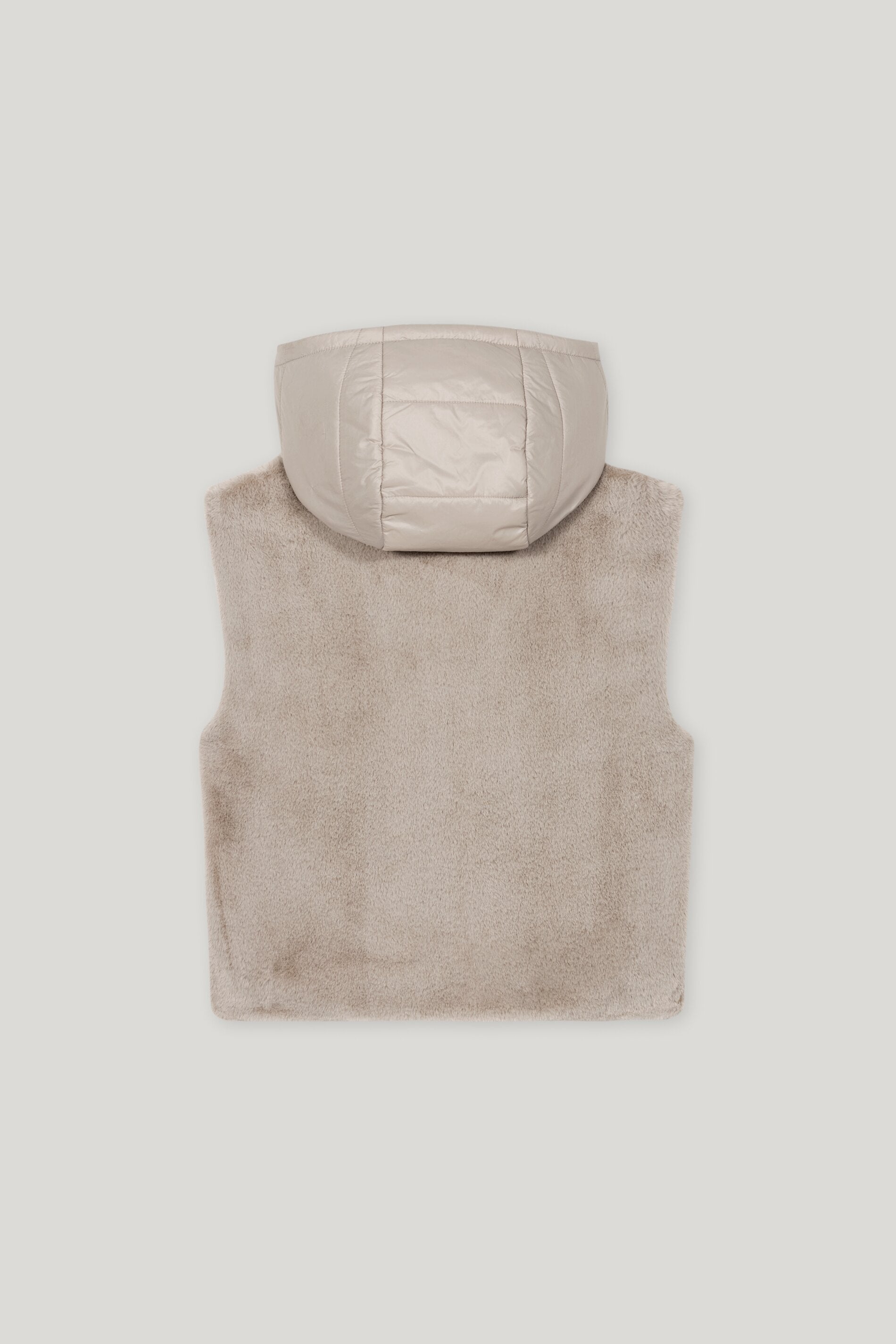 Weste in Fell-Optik - oyster - Standard | Artikel Rück