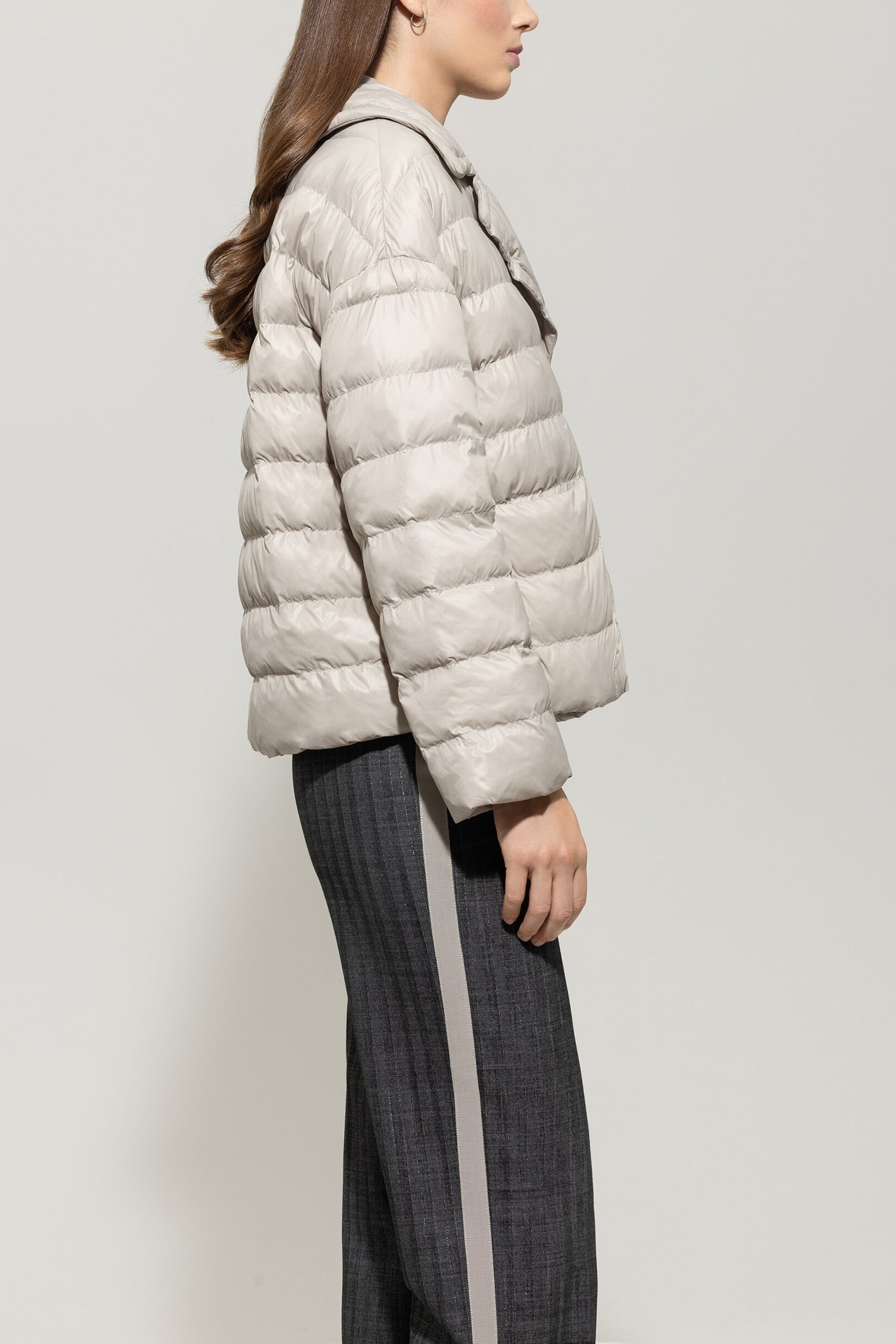 Outdoor-Steppjacke - oyster - Standard | Model Seite