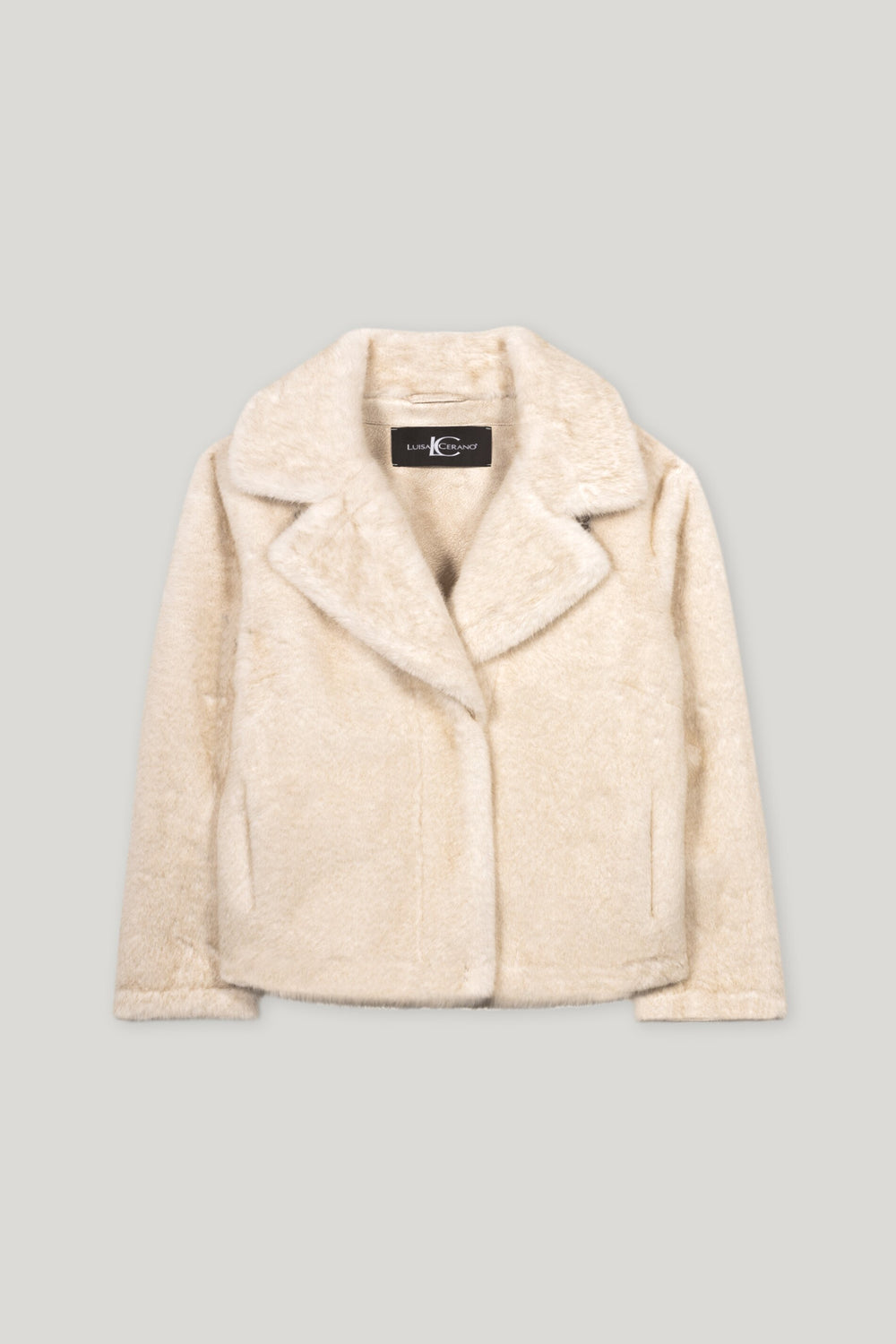 Veste aspect fourrure - cream - standard