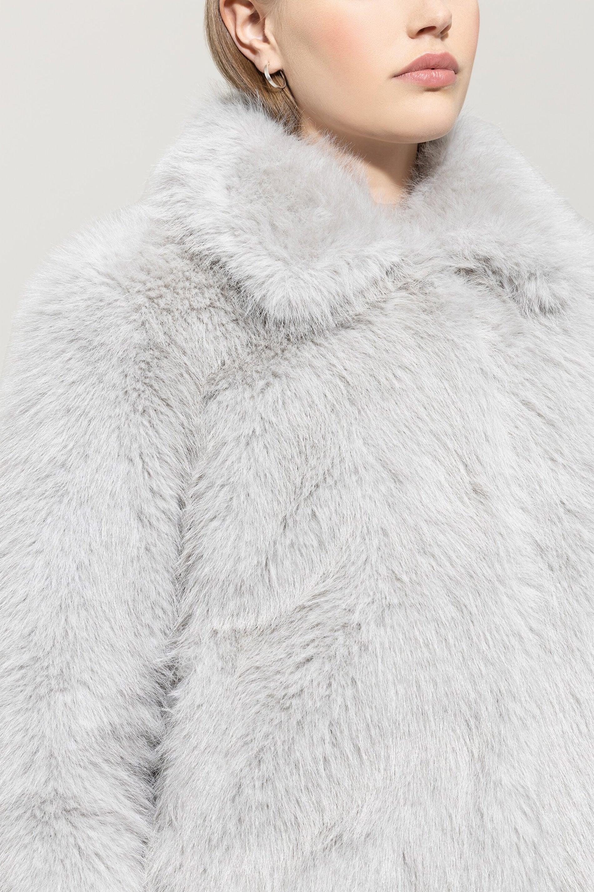 Blouson in Fell-Optik - urban grey - Standard | Model Detail