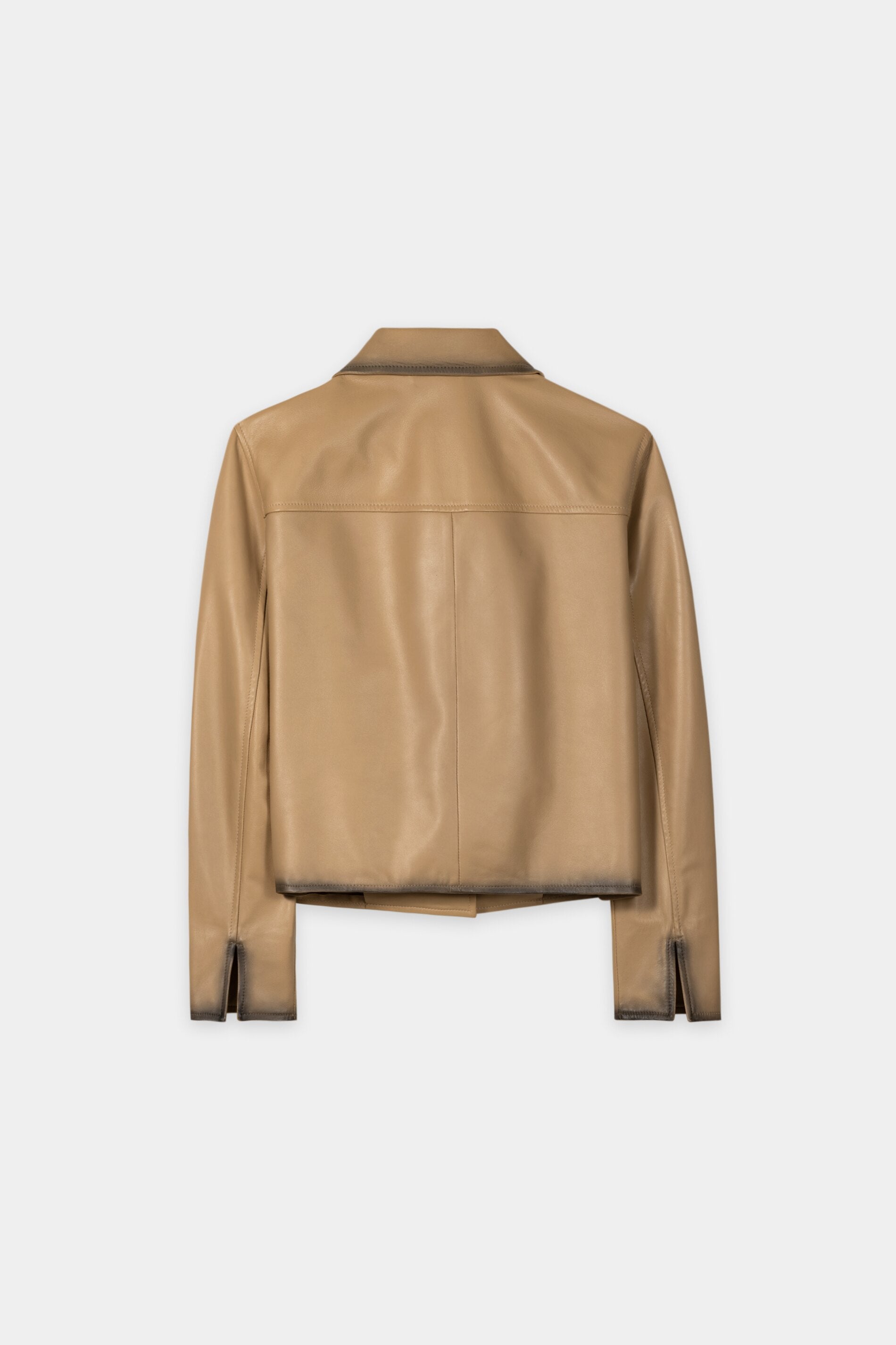 Lambskin nappa blazer jacket - golden camel - Standard