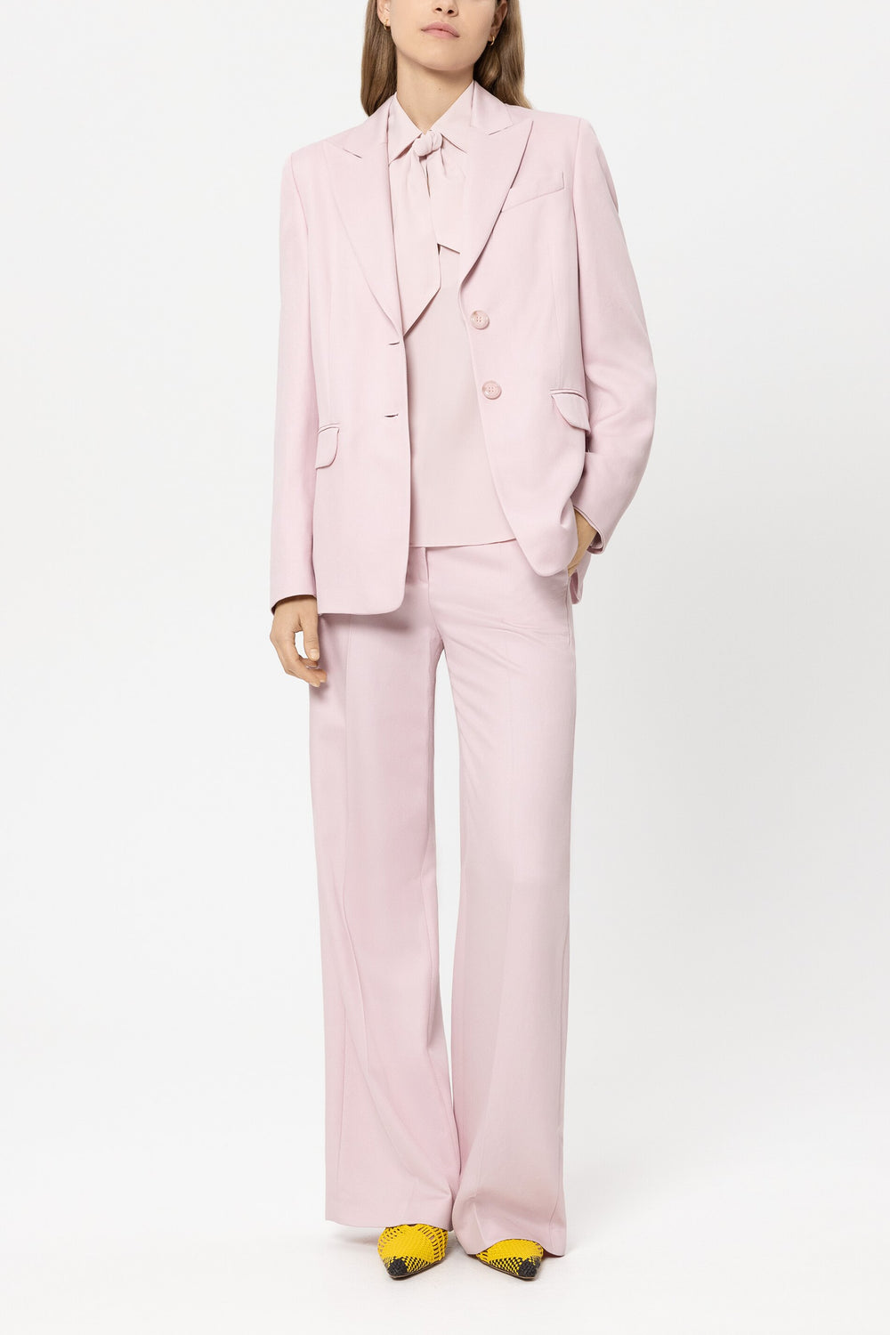 Twill blazer - creamy blush - Standard
