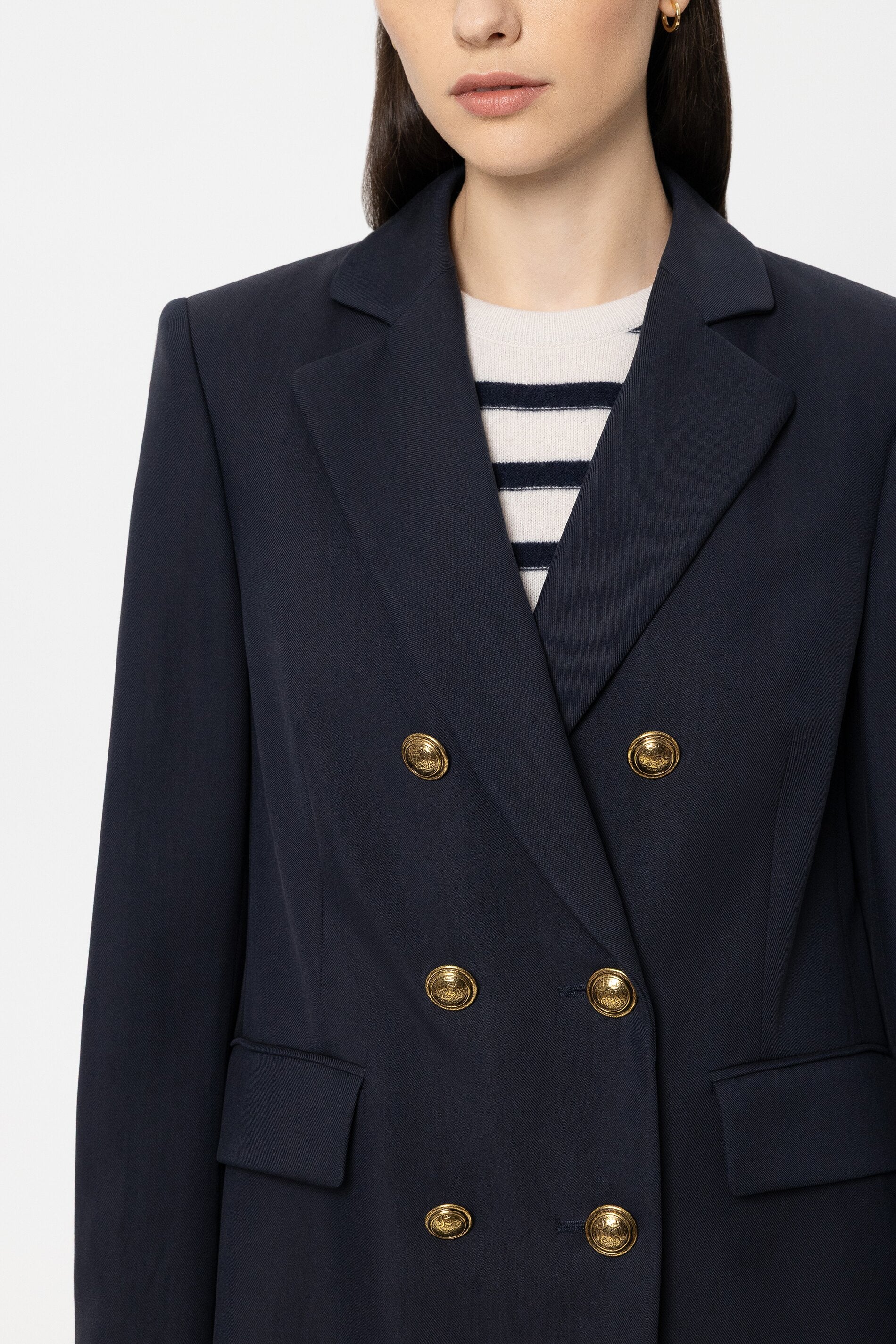 Gabardine blazer - navy blue - Standard