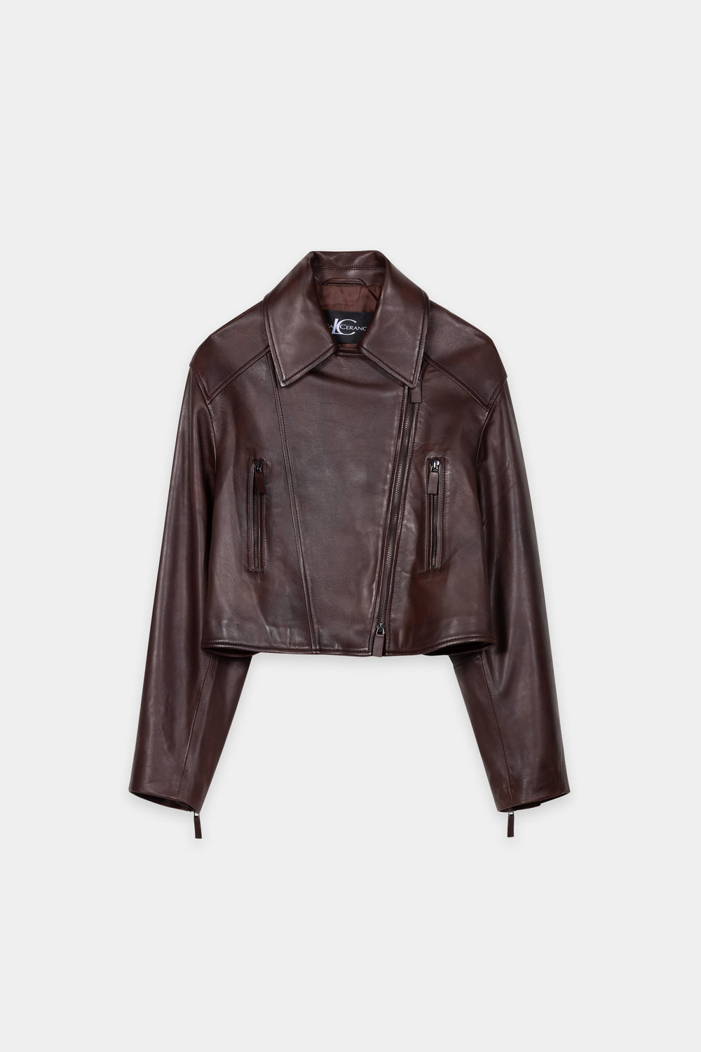 Lammnappa-Lederjacke - vintage brown - Standard